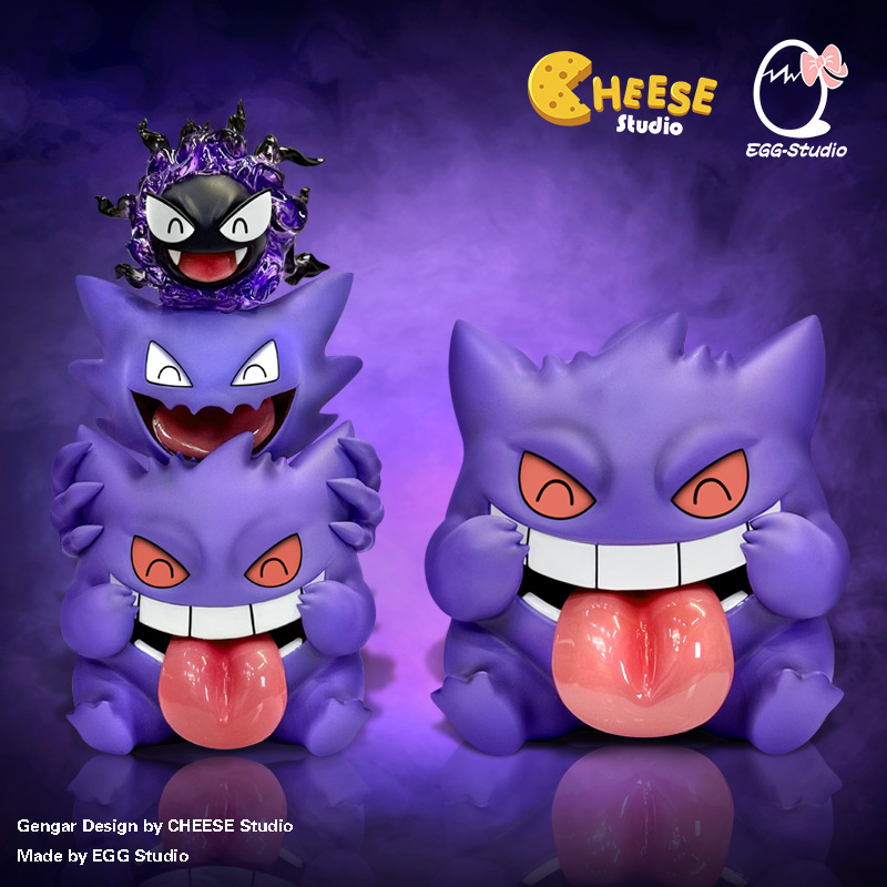 Cheese Studio & Egg Studio - Pok??mon Gengar Jenga & Gengar Makes Faces