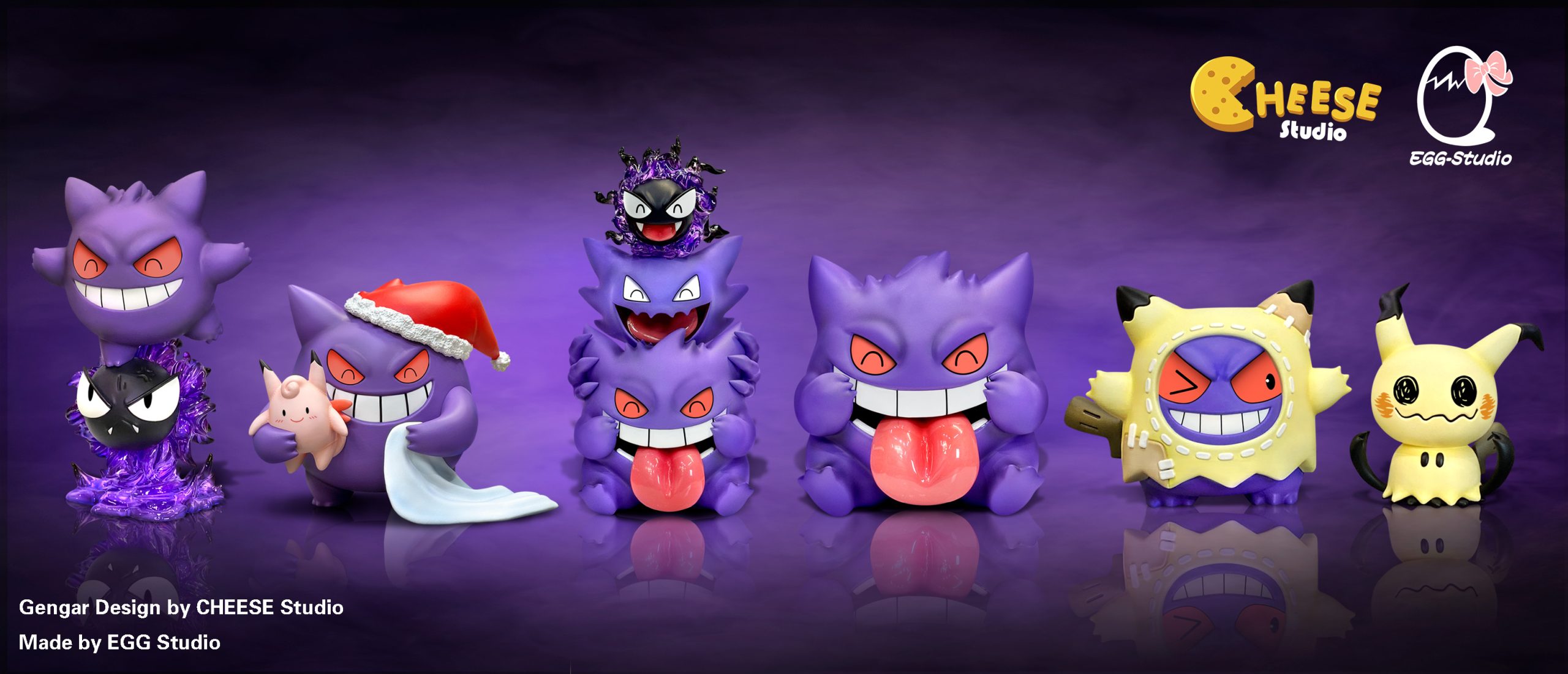 Cheese Studio & Egg Studio - Pok??mon Gengar Jenga & Gengar Makes Faces