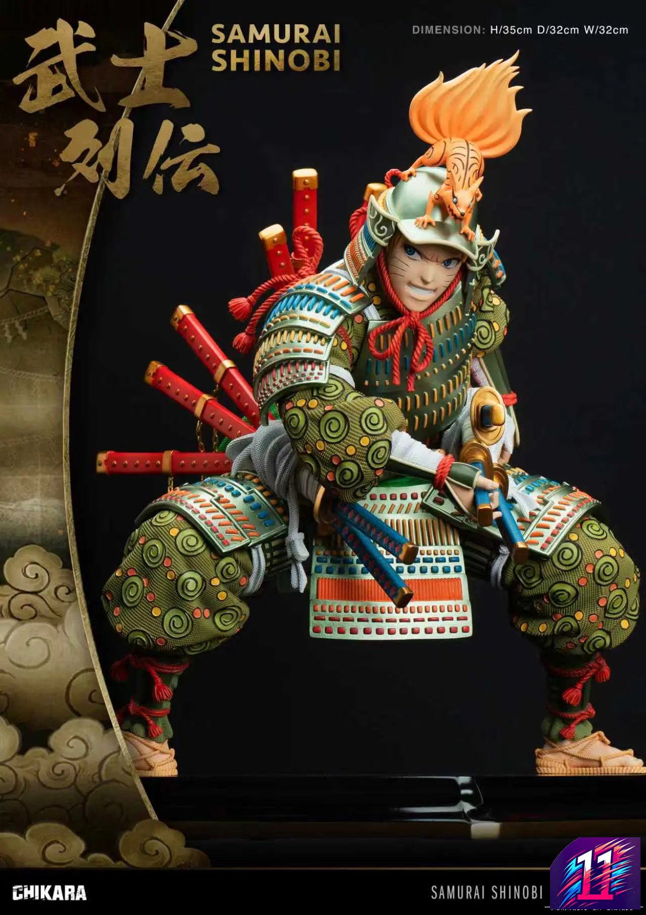 Chikara Studio - Nine tail Samurai Naruto