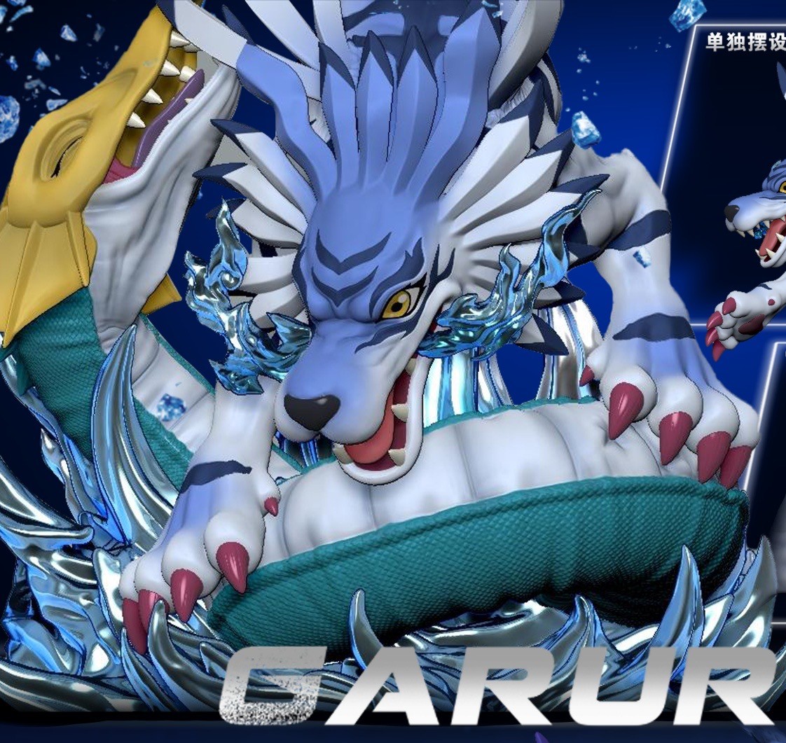 Crazy Nest Studio - Digimon Fox Flame Garurumon