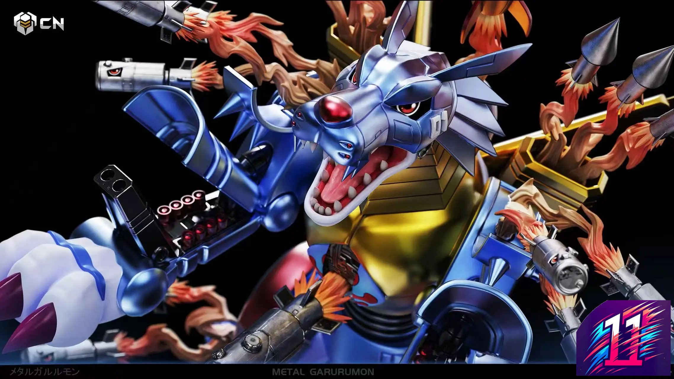 Crazy Nest Studio - Metal Garurumon Digimon