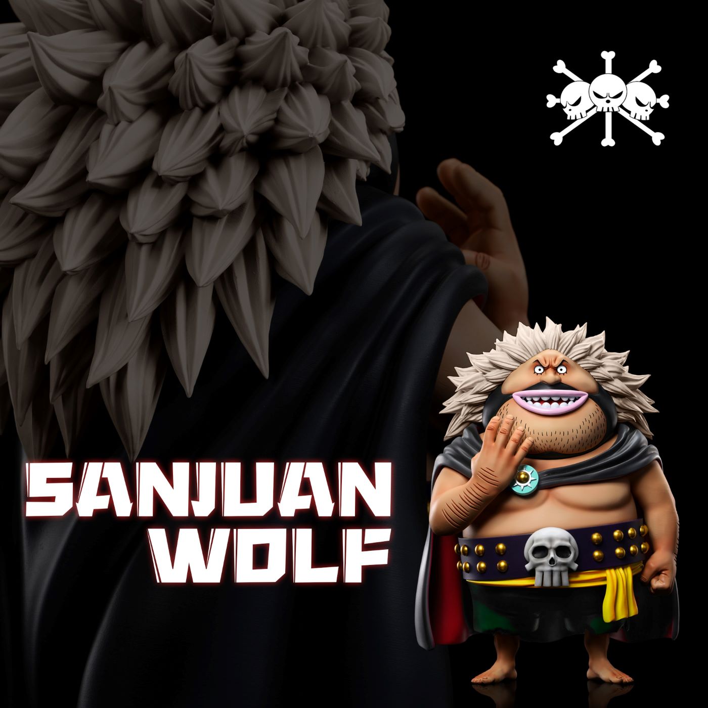 A+ Studio - One Piece Blackbeard Pirates #11 Black Group Sanjuan Wolf