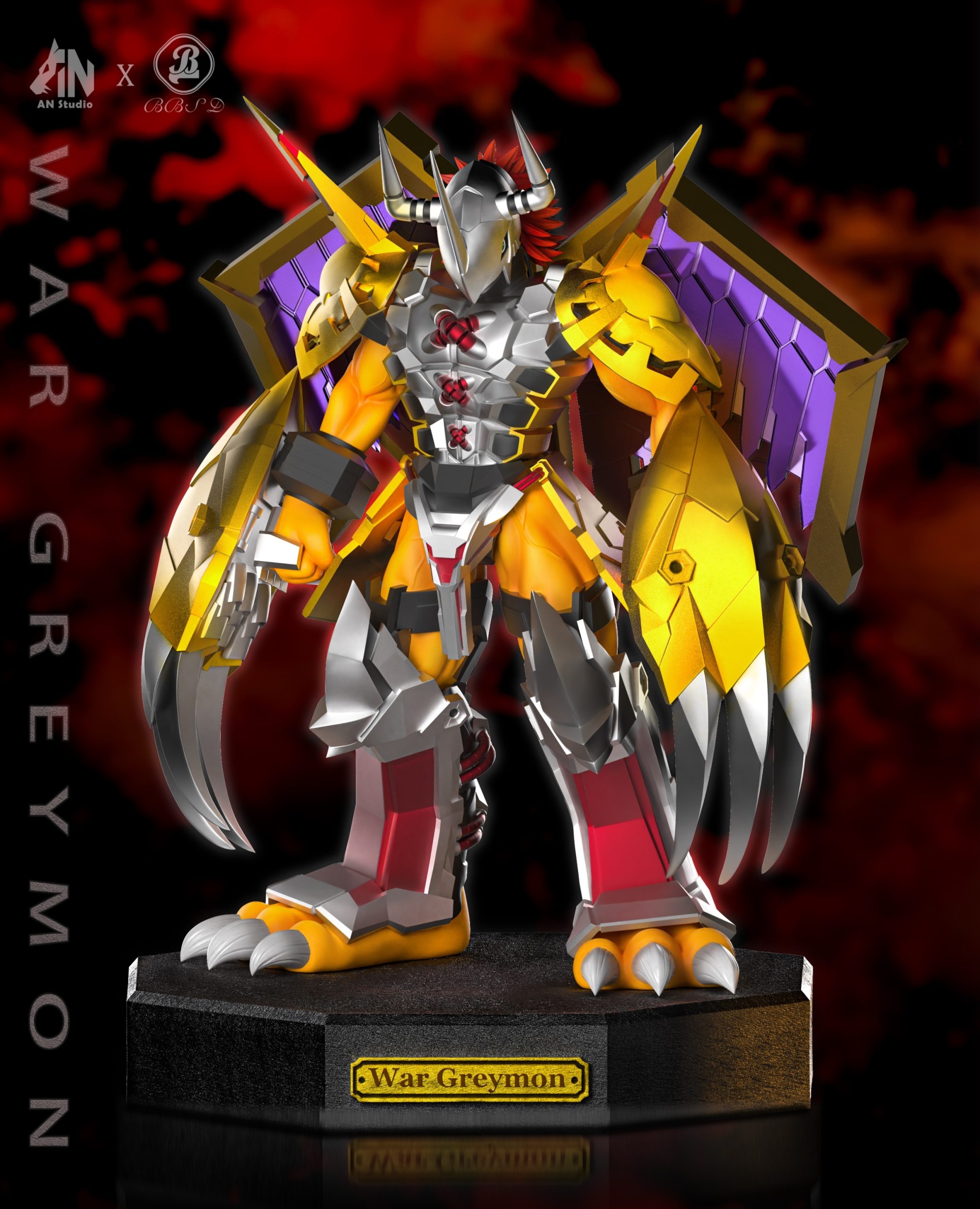 AN Studio & BBSD Studio - Digimon War Greymon & Black War Greymon