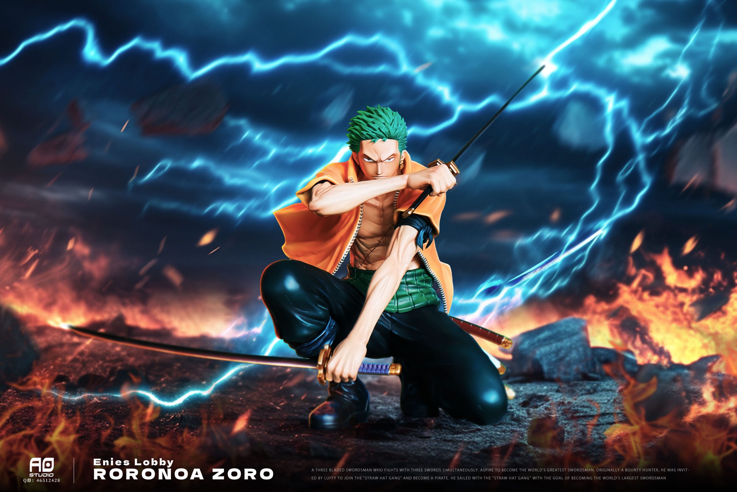 AO Studio - One Piece Enies Lobby Arc Roronoa Zoro