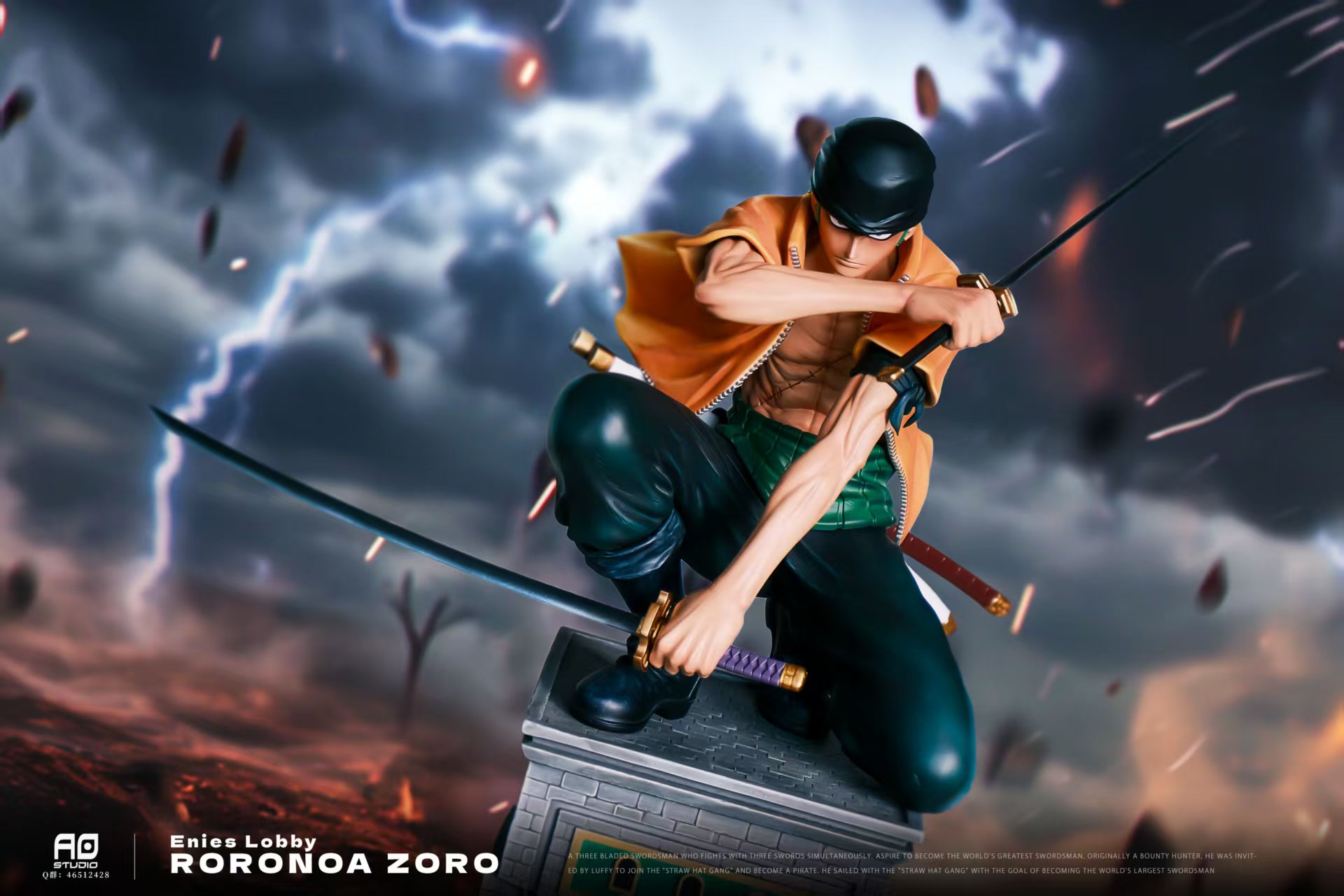 AO Studio - One Piece Enies Lobby Arc Roronoa Zoro