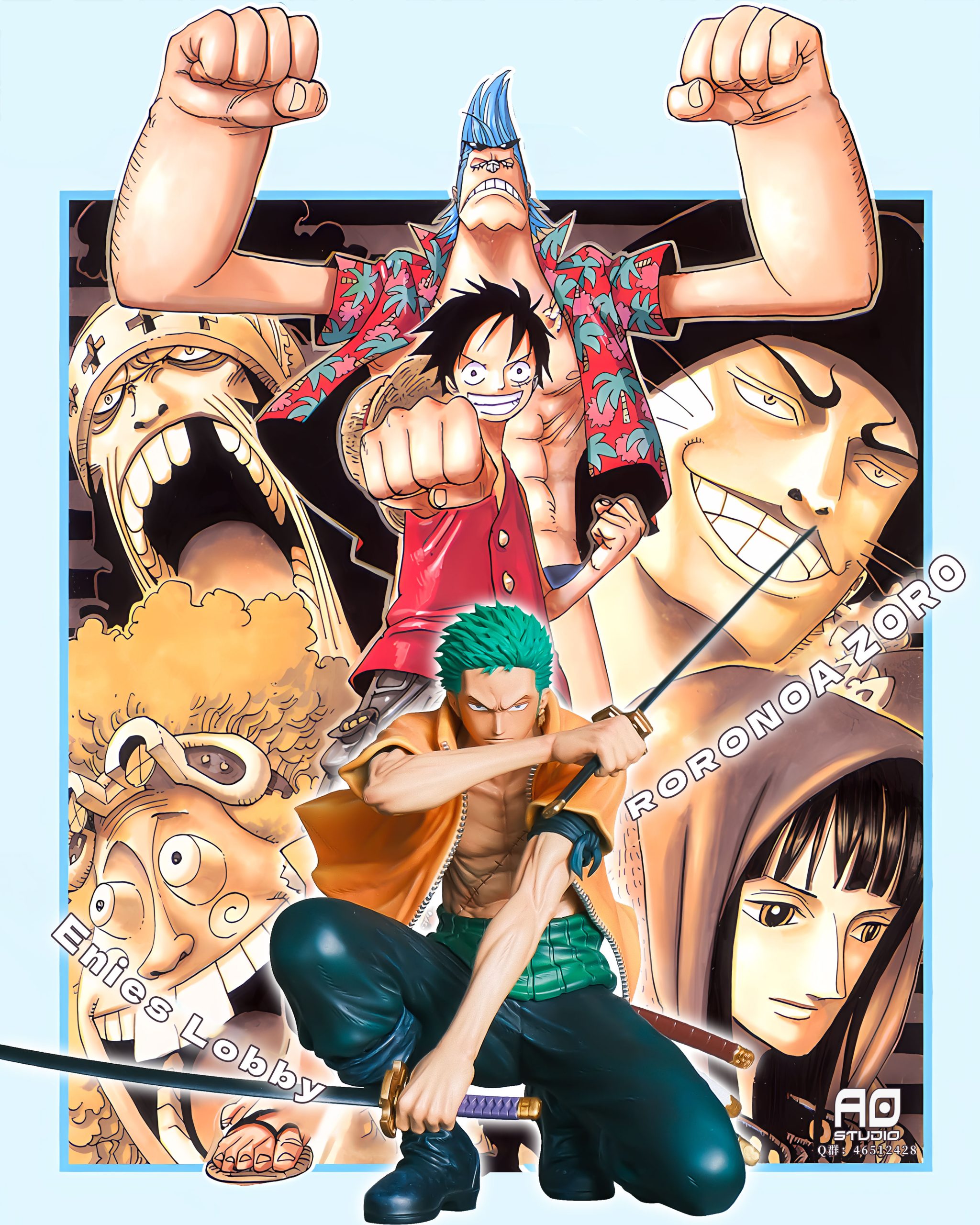 AO Studio - One Piece Enies Lobby Arc Roronoa Zoro