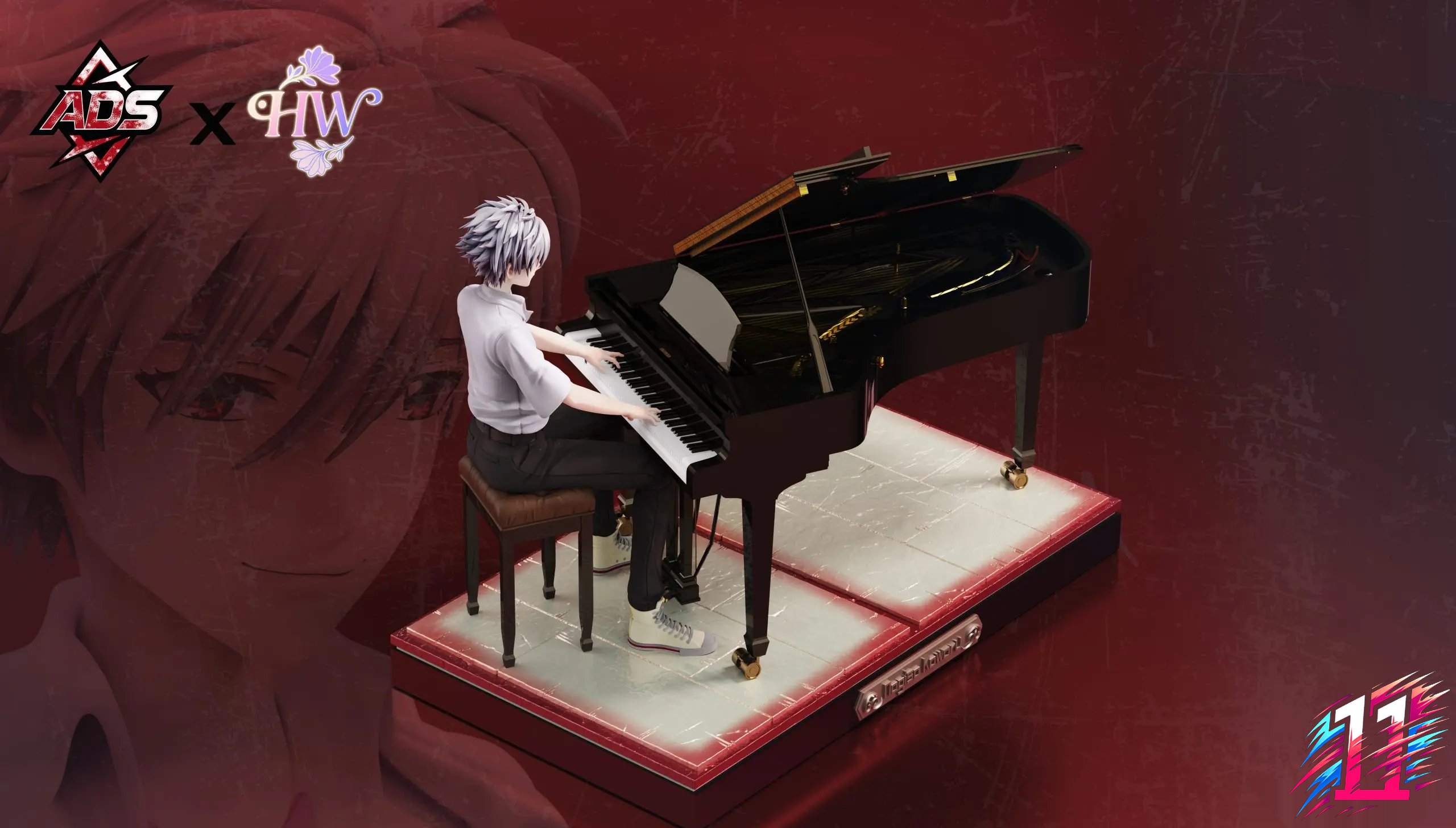 ADS Studio X HW Studio - Kaworu Playing the Piano Neon Genesis Evangelion
