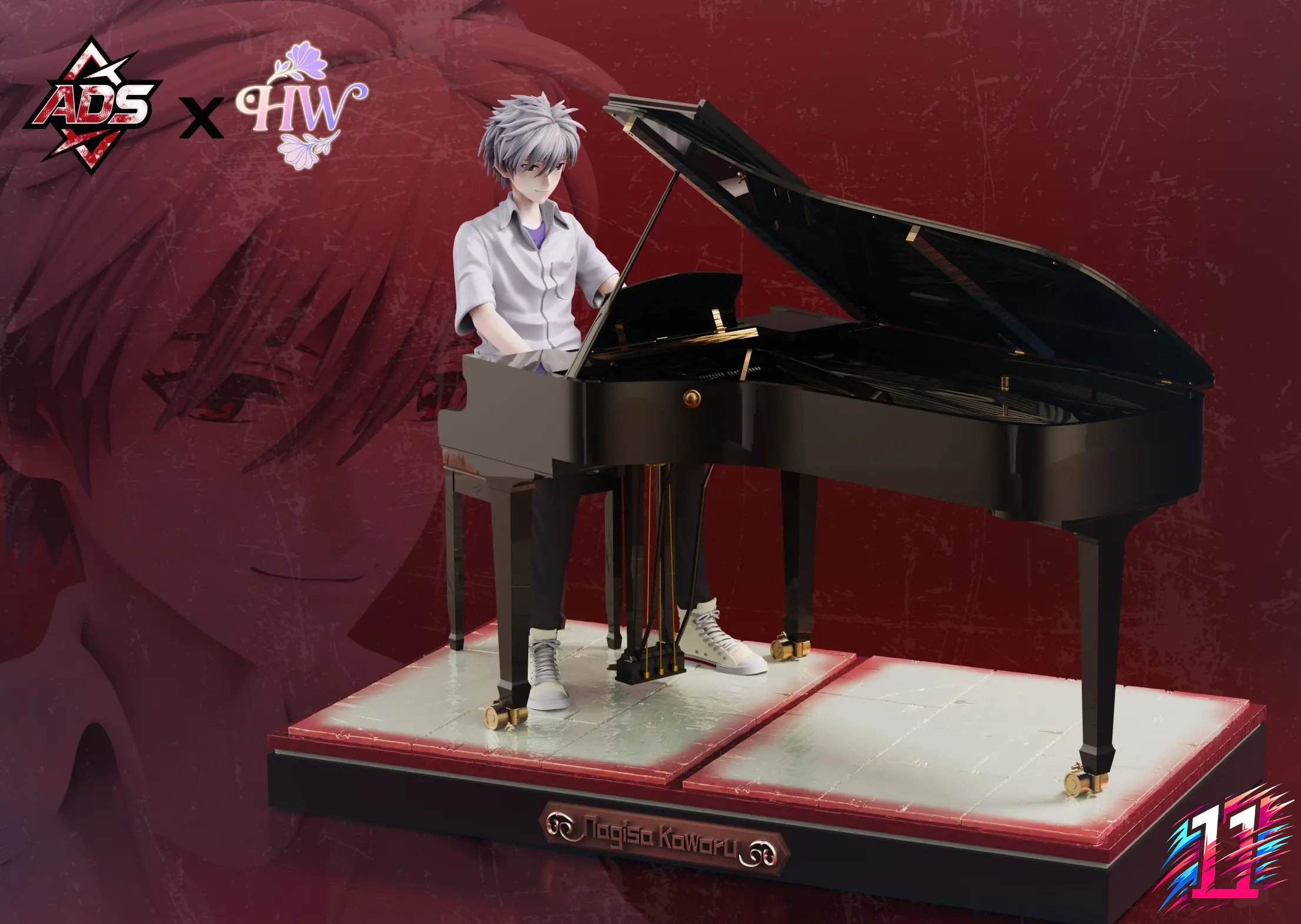 ADS Studio X HW Studio - Kaworu Playing the Piano Neon Genesis Evangelion