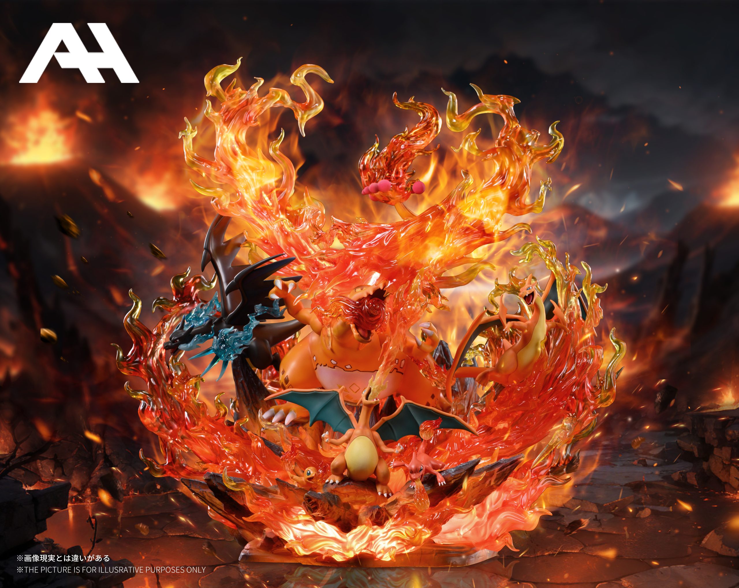 AH Studio - Pokemon Dynamax Charizard family