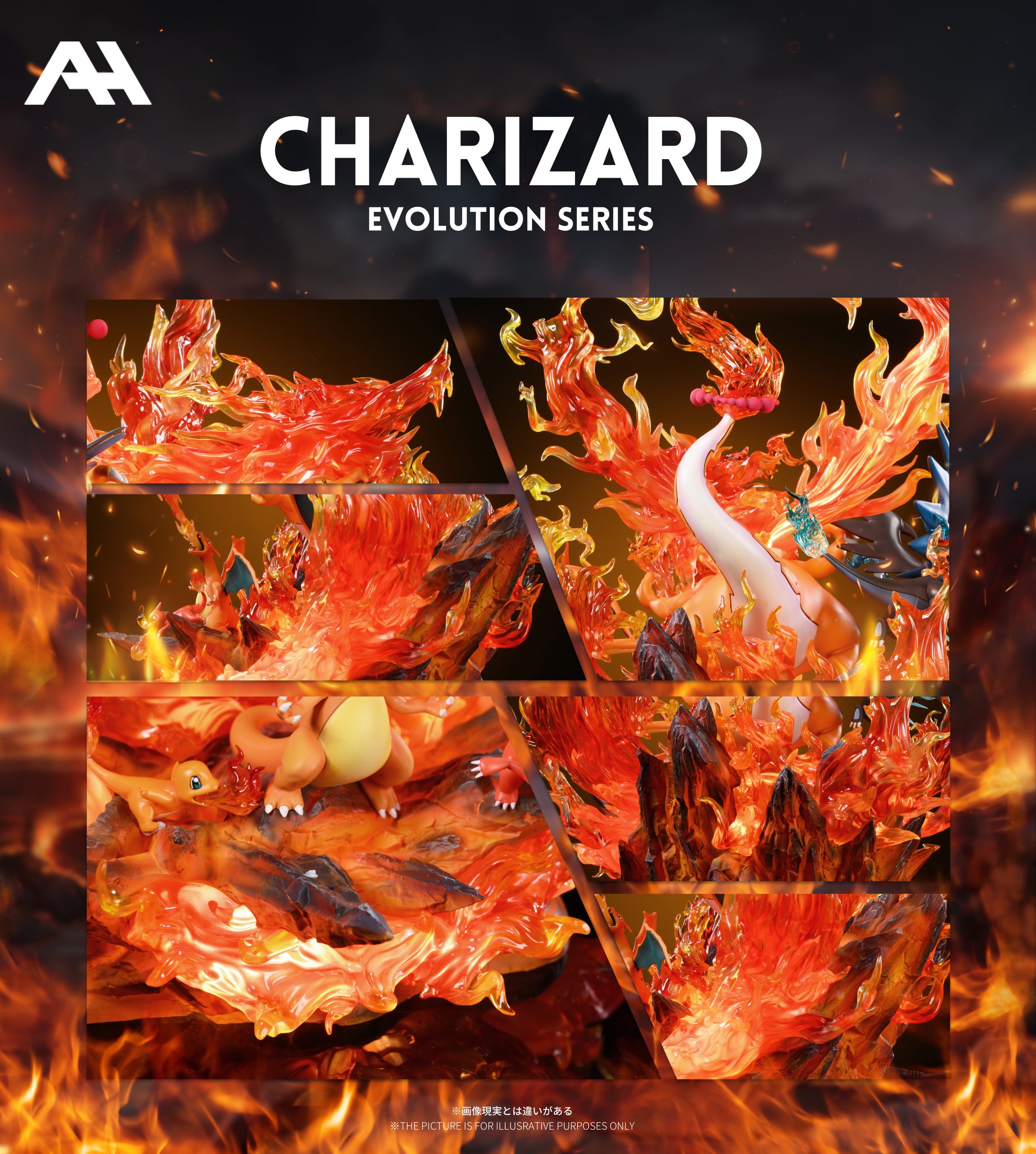 AH Studio - Pokemon Dynamax Charizard family