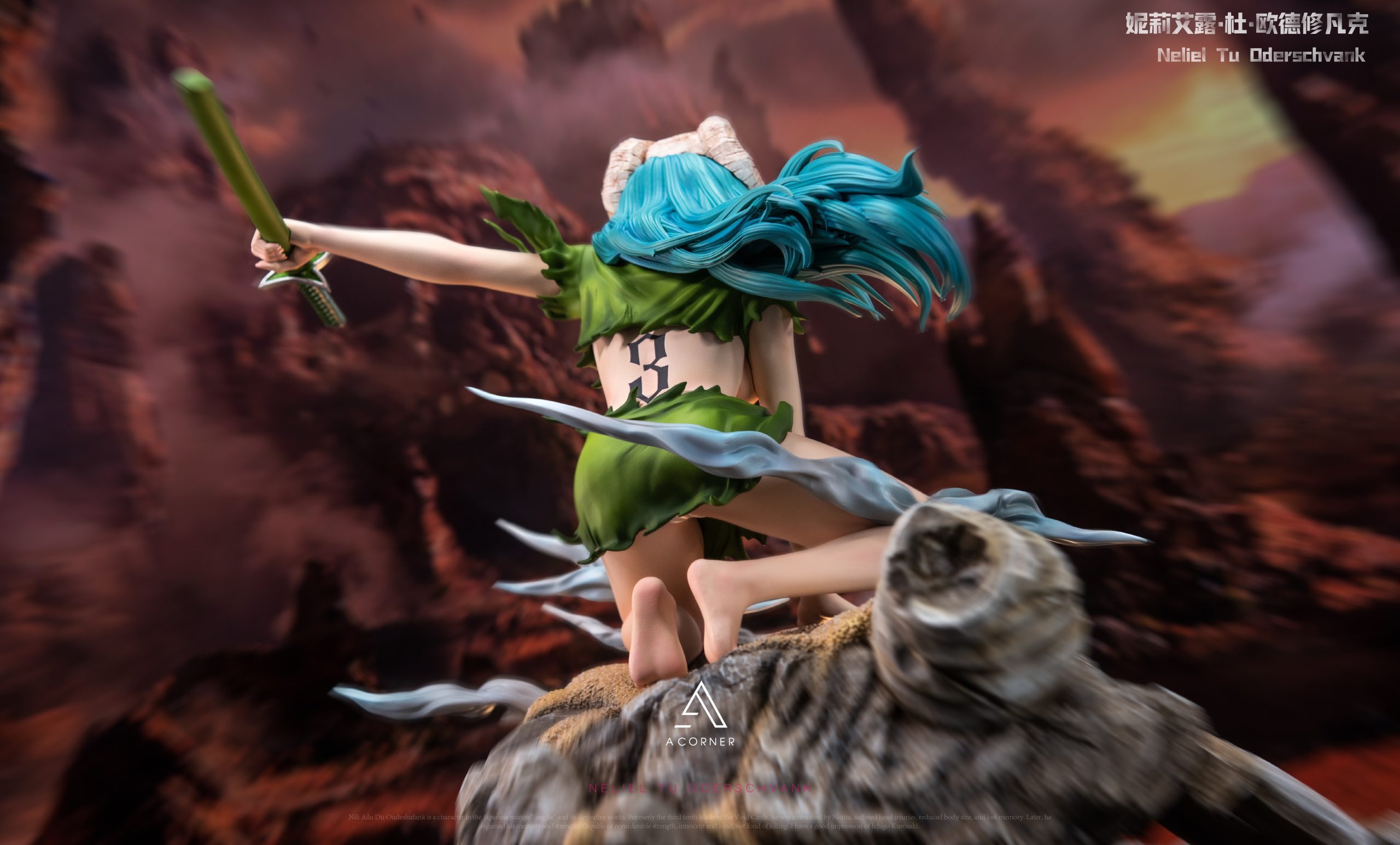 A Corner Studio - Bleach Single Light Carving Series Green Coat Neliel