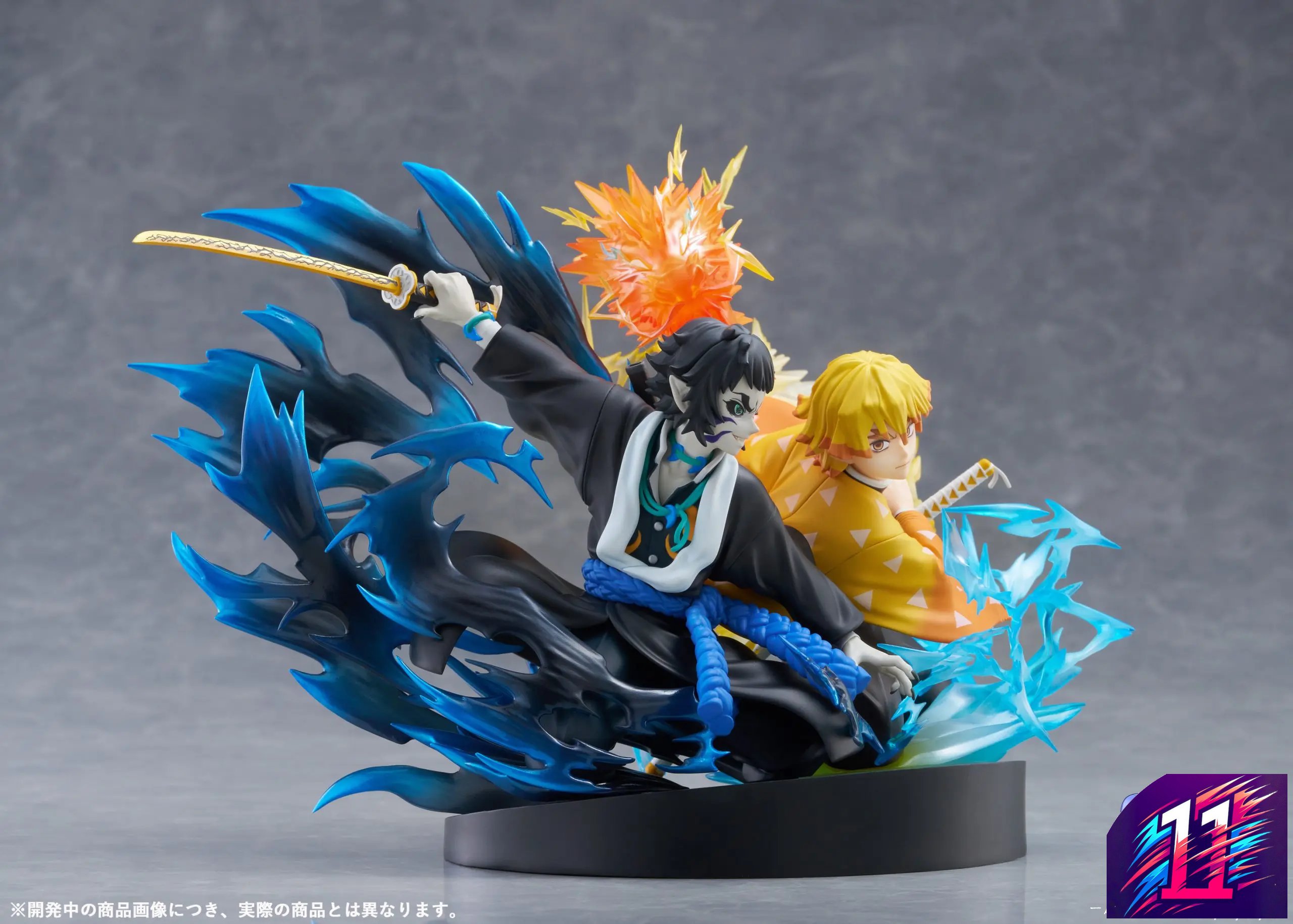 Aniplex - Demon Slayer: Kimetsu no Yaiba Zenitsu Agatsuma X Kaigaku NON Scale Figure (Licensed)