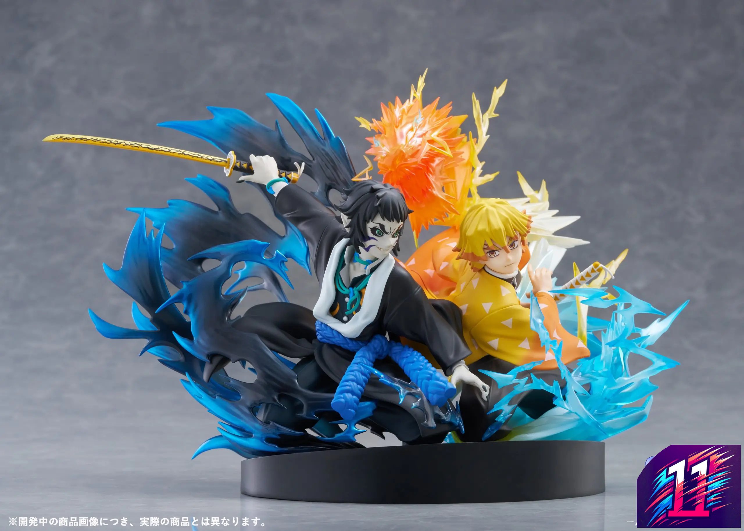 Aniplex - Demon Slayer: Kimetsu no Yaiba Zenitsu Agatsuma X Kaigaku NON Scale Figure (Licensed)