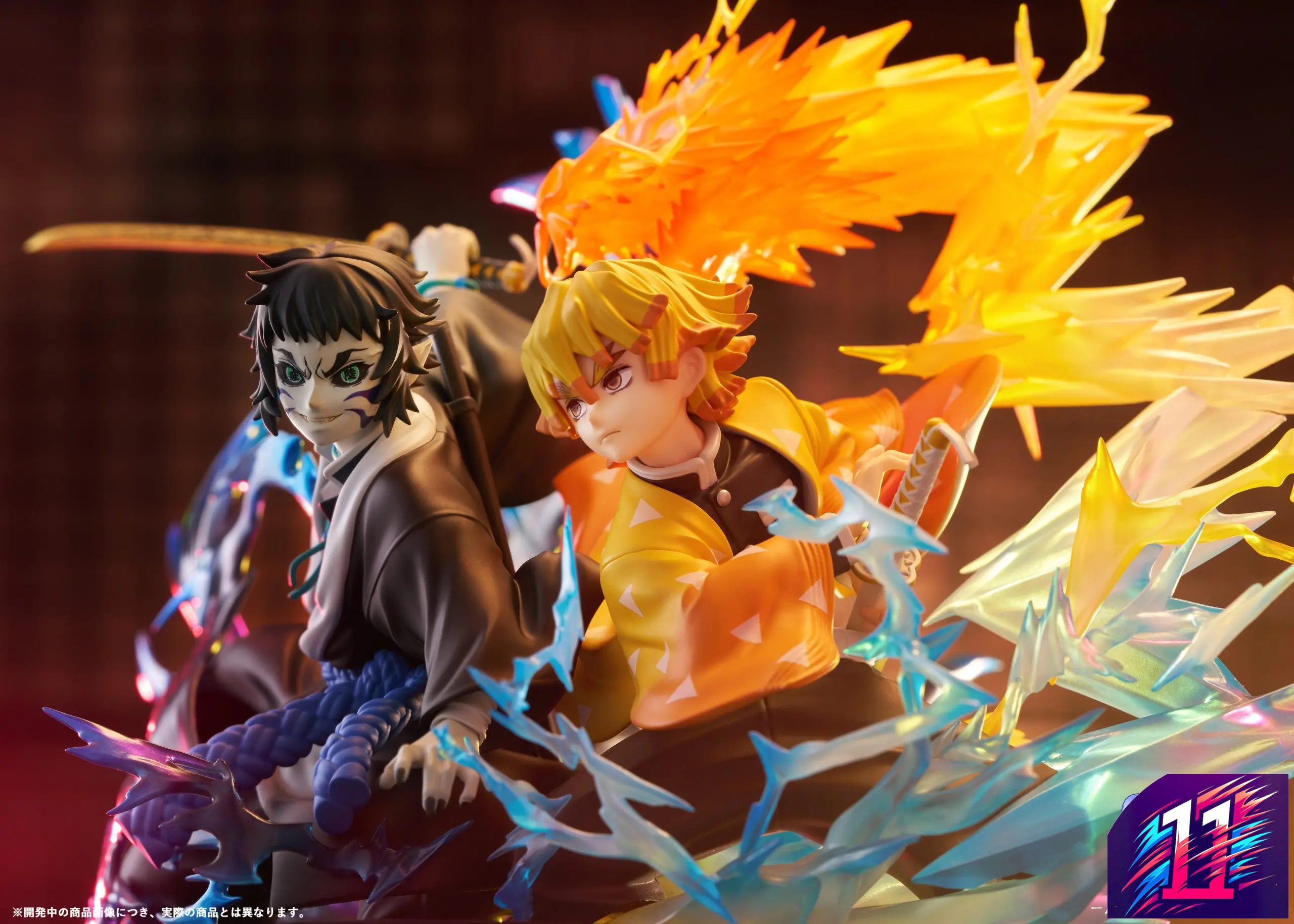 Aniplex - Demon Slayer: Kimetsu no Yaiba Zenitsu Agatsuma X Kaigaku NON Scale Figure (Licensed)