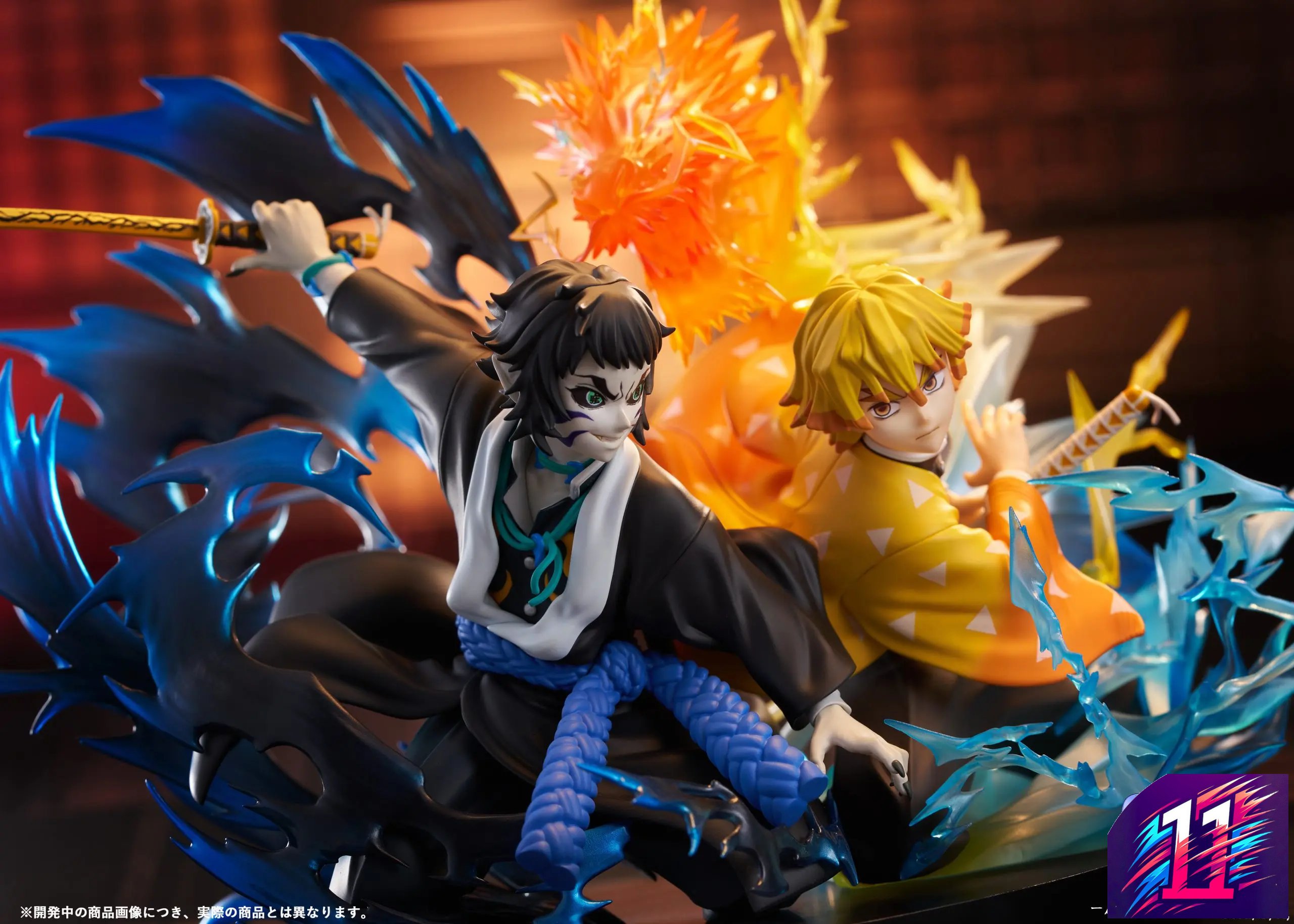Aniplex - Demon Slayer: Kimetsu no Yaiba Zenitsu Agatsuma X Kaigaku NON Scale Figure (Licensed)