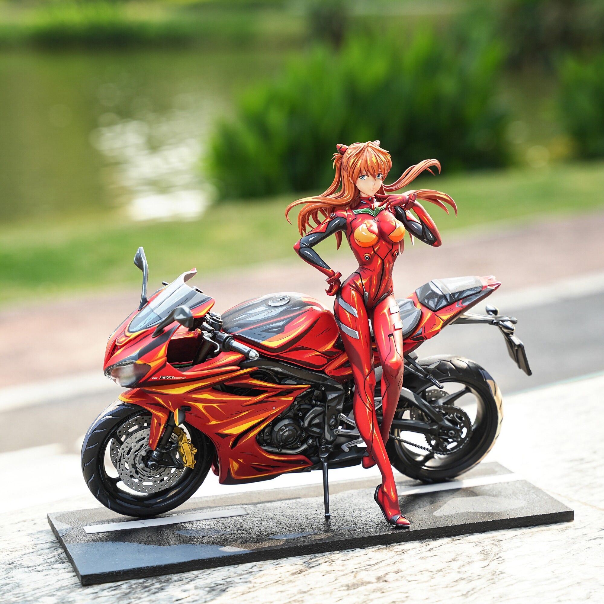 Aetheria Studio X SX Studio - Asuka Langley Sohryu Motorcycle Girl Neon Genesis Evangelion