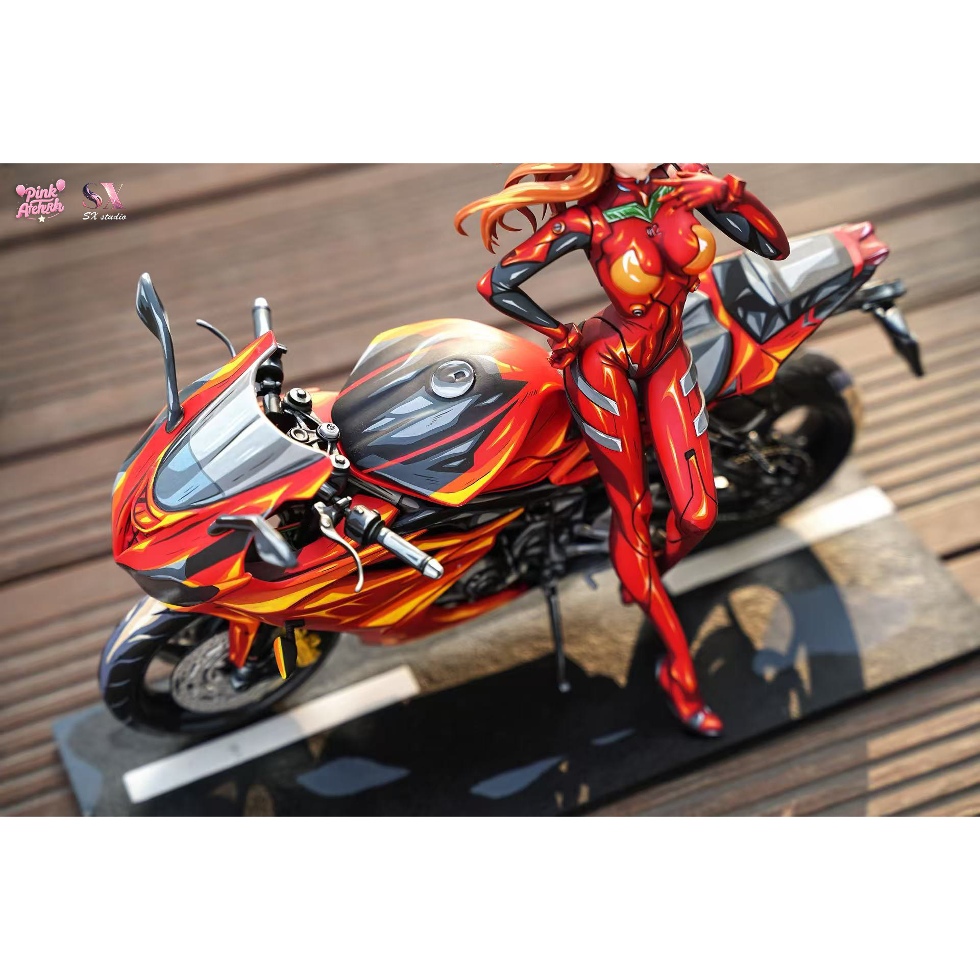 Aetheria Studio X SX Studio - Asuka Langley Sohryu Motorcycle Girl Neon Genesis Evangelion
