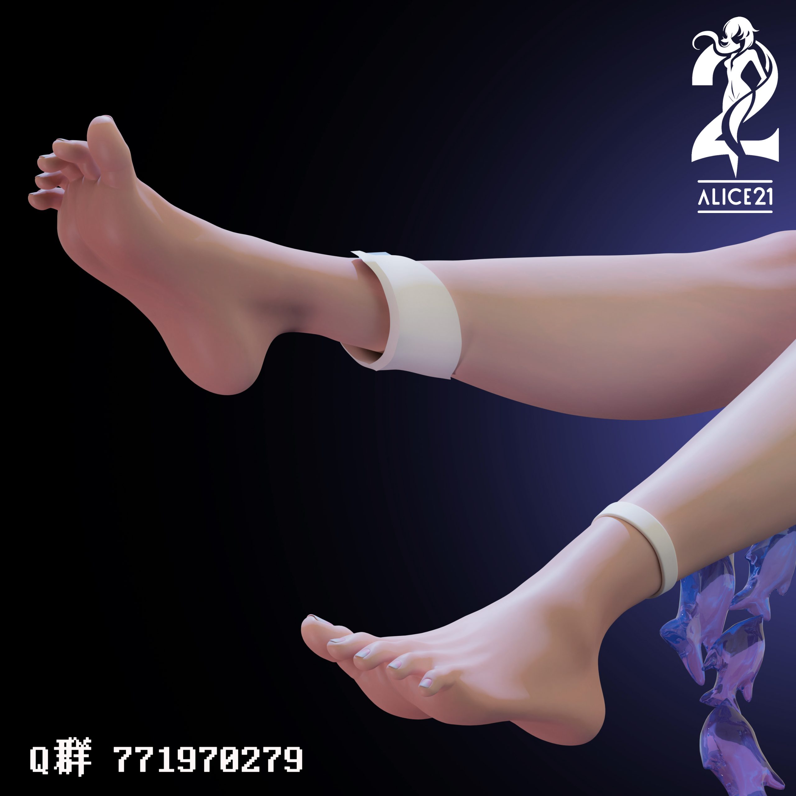 Alice21 Studio Honkai Impact 3Rd Deep Sea Cat Swimsuit Kiana Kaslana