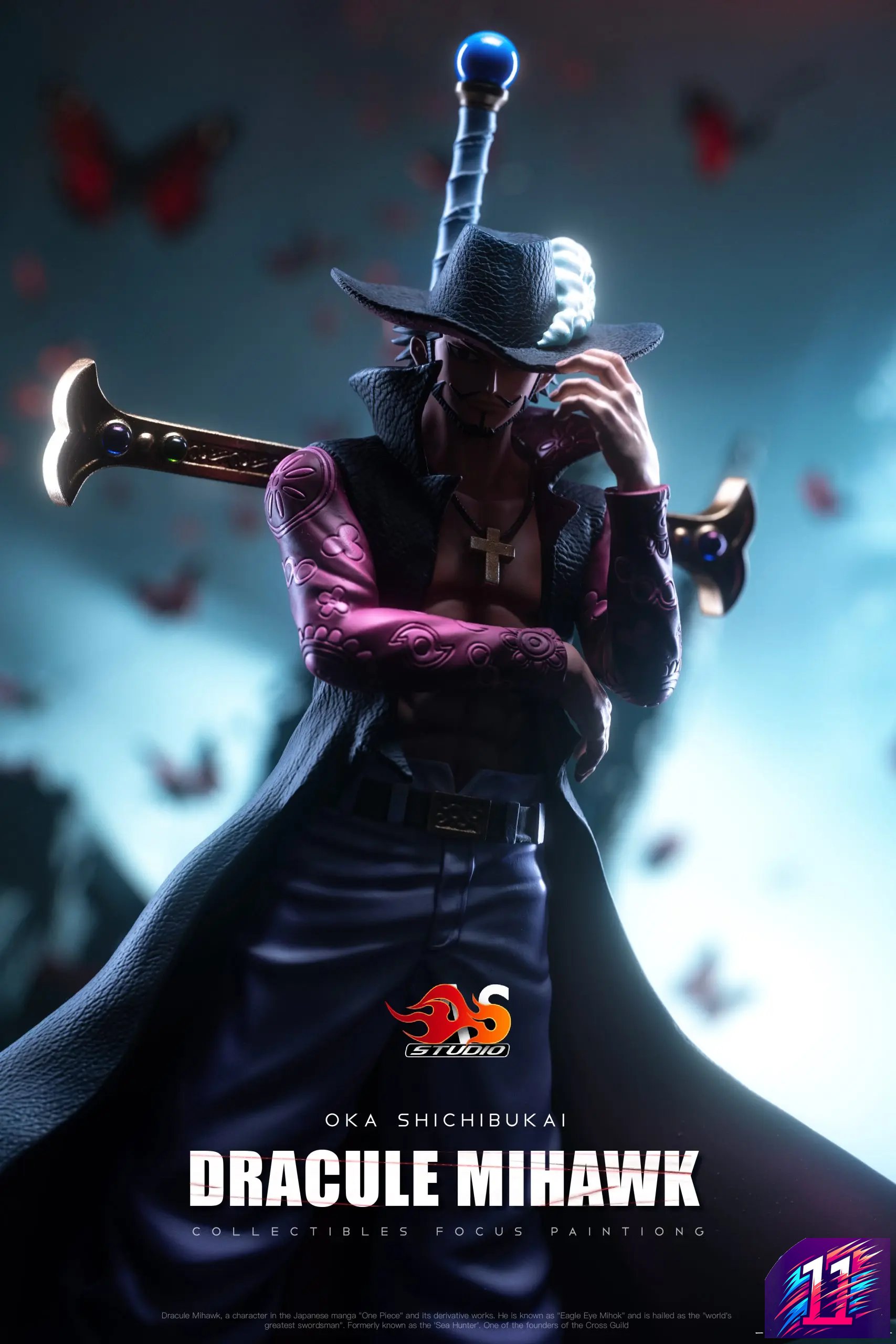 As Studio - Oka Shichibukai #8 Mihawk One Piece