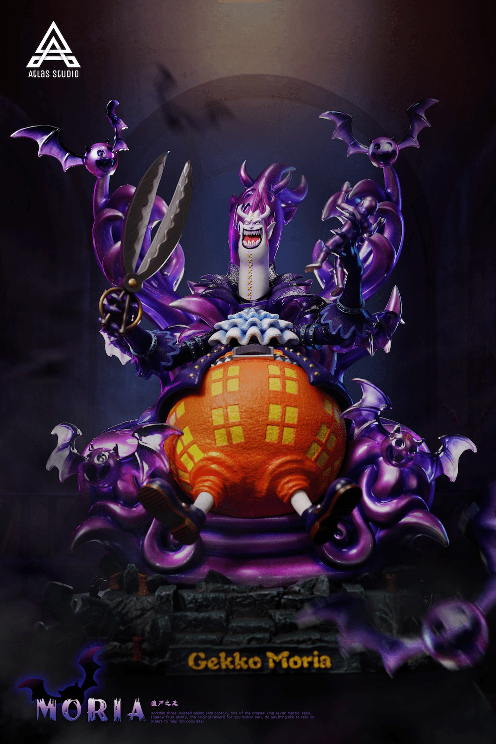 Atlas Studio - One Piece Shichibukai Sitting Gekko Moria