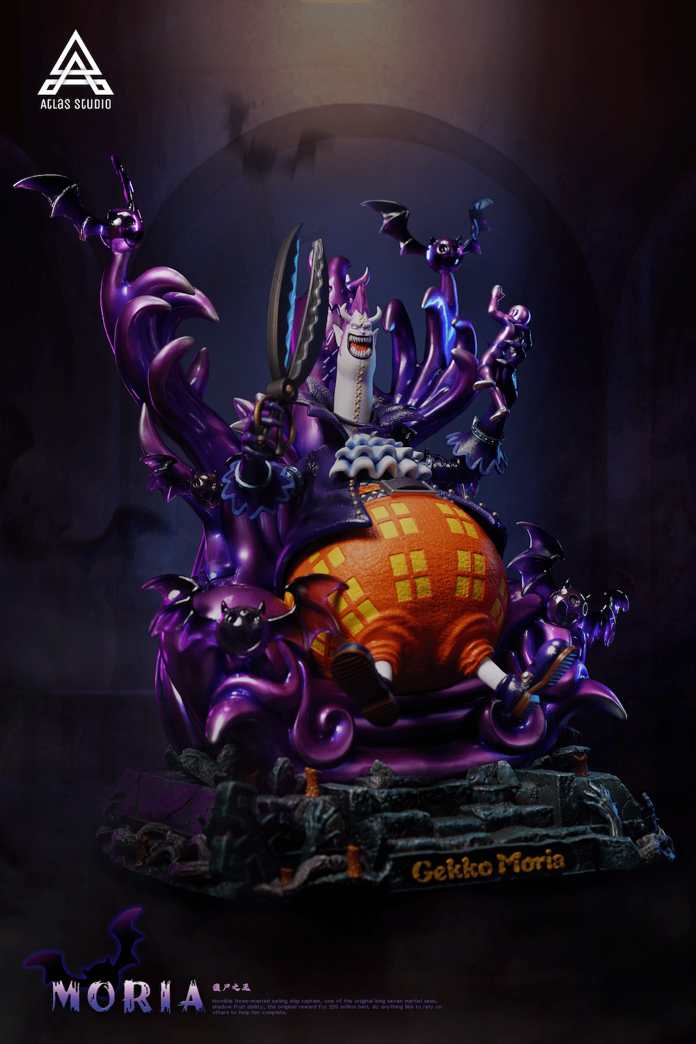 Atlas Studio - One Piece Shichibukai Sitting Gekko Moria