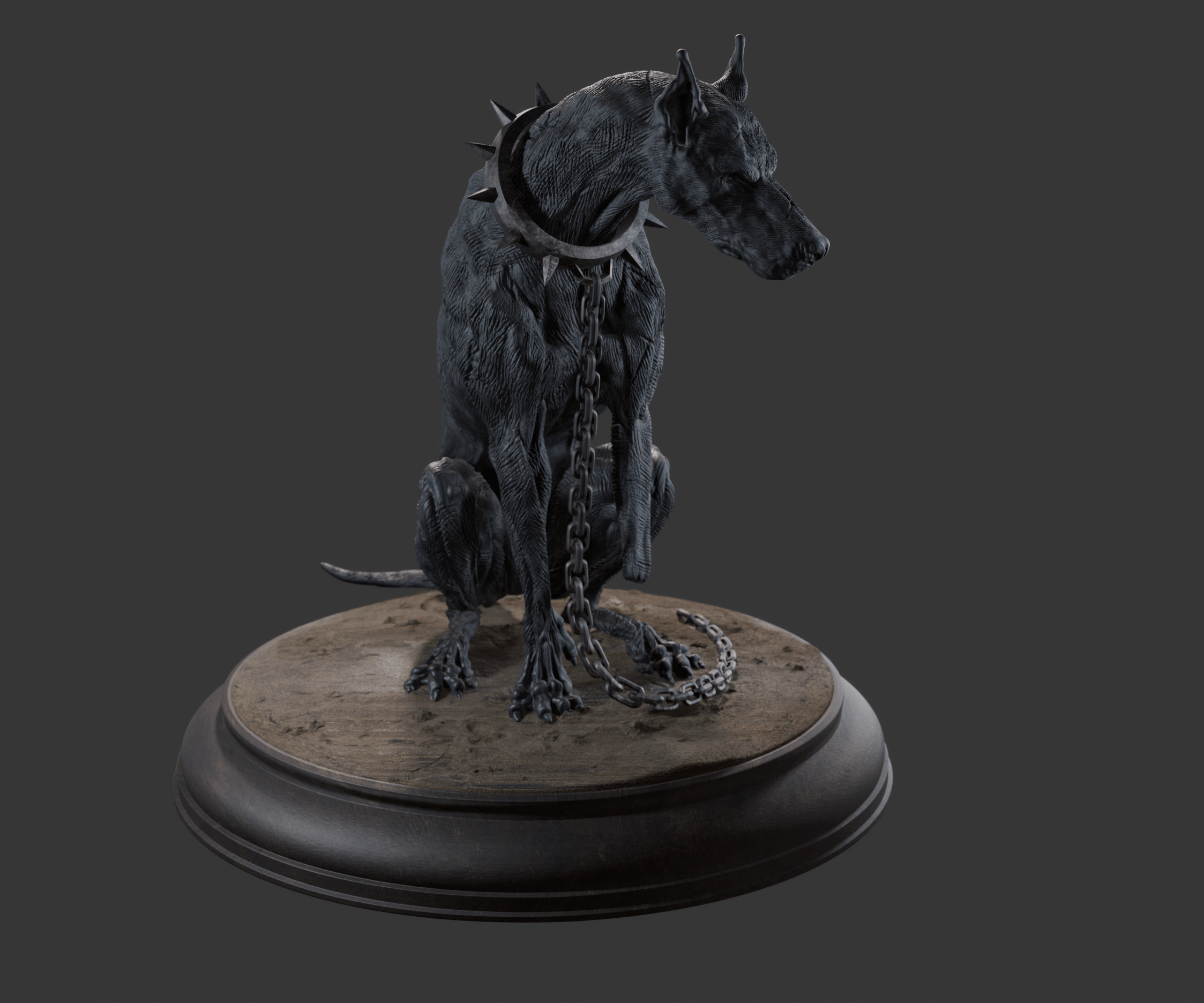 BIHS Studio - Berserk Black dog pulling coffin of Casca
