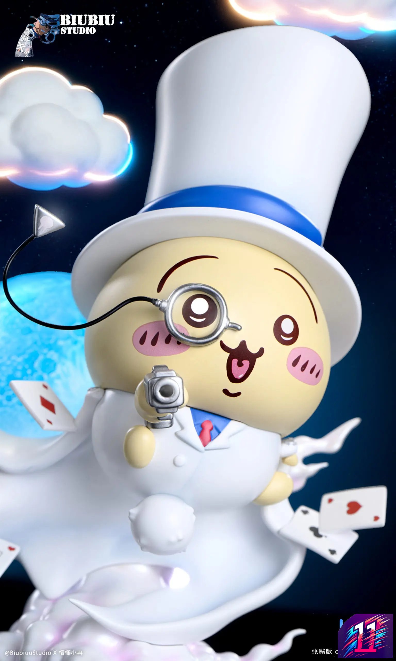 Biubiu Studio - Usagi Cosplay Detective Conan Kid the Phantom Thief Chiikawa