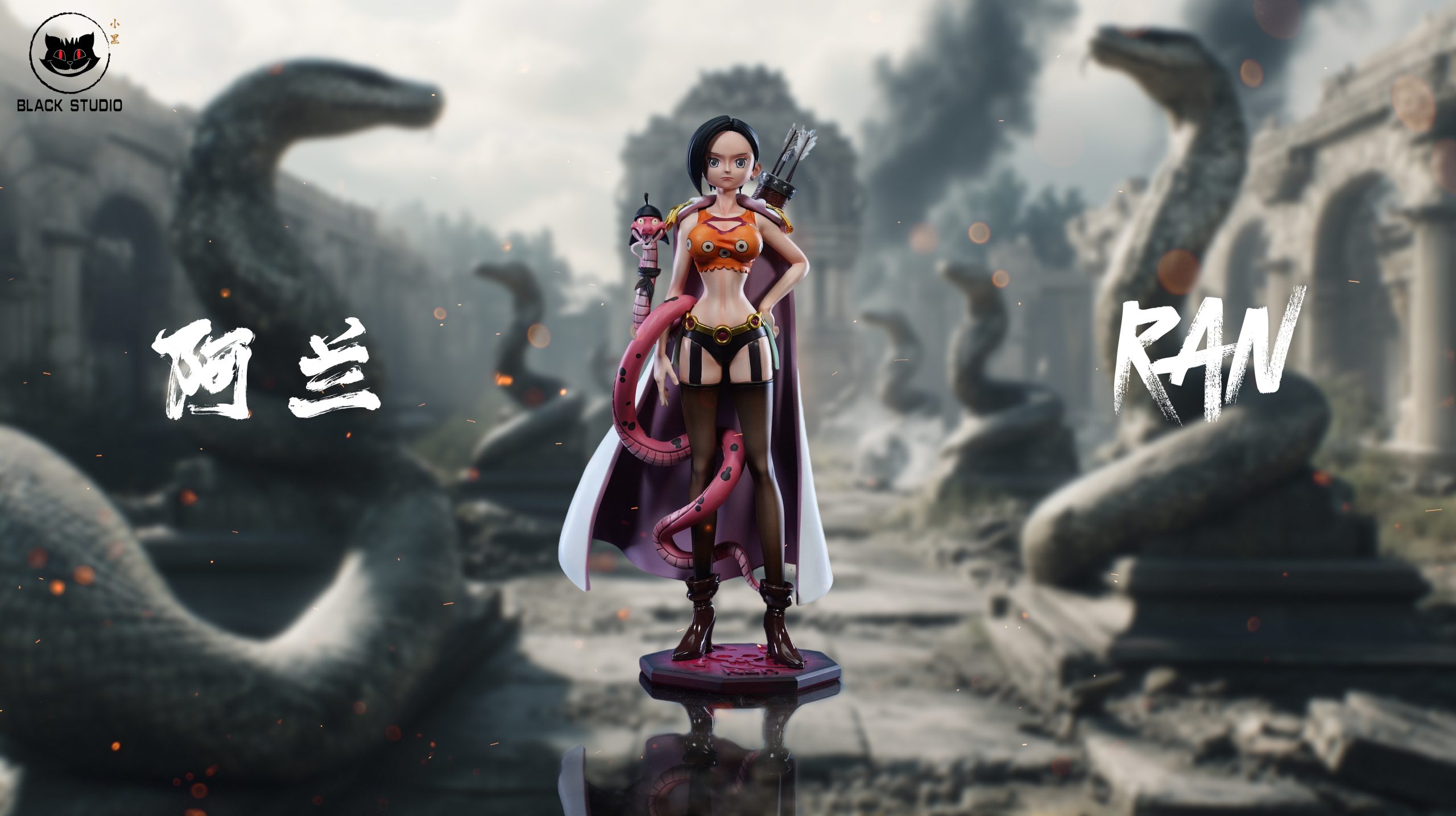 Black Studio - One Piece Kuja Pirates pop complete resonance series 3rd Shakuyaku & Ran