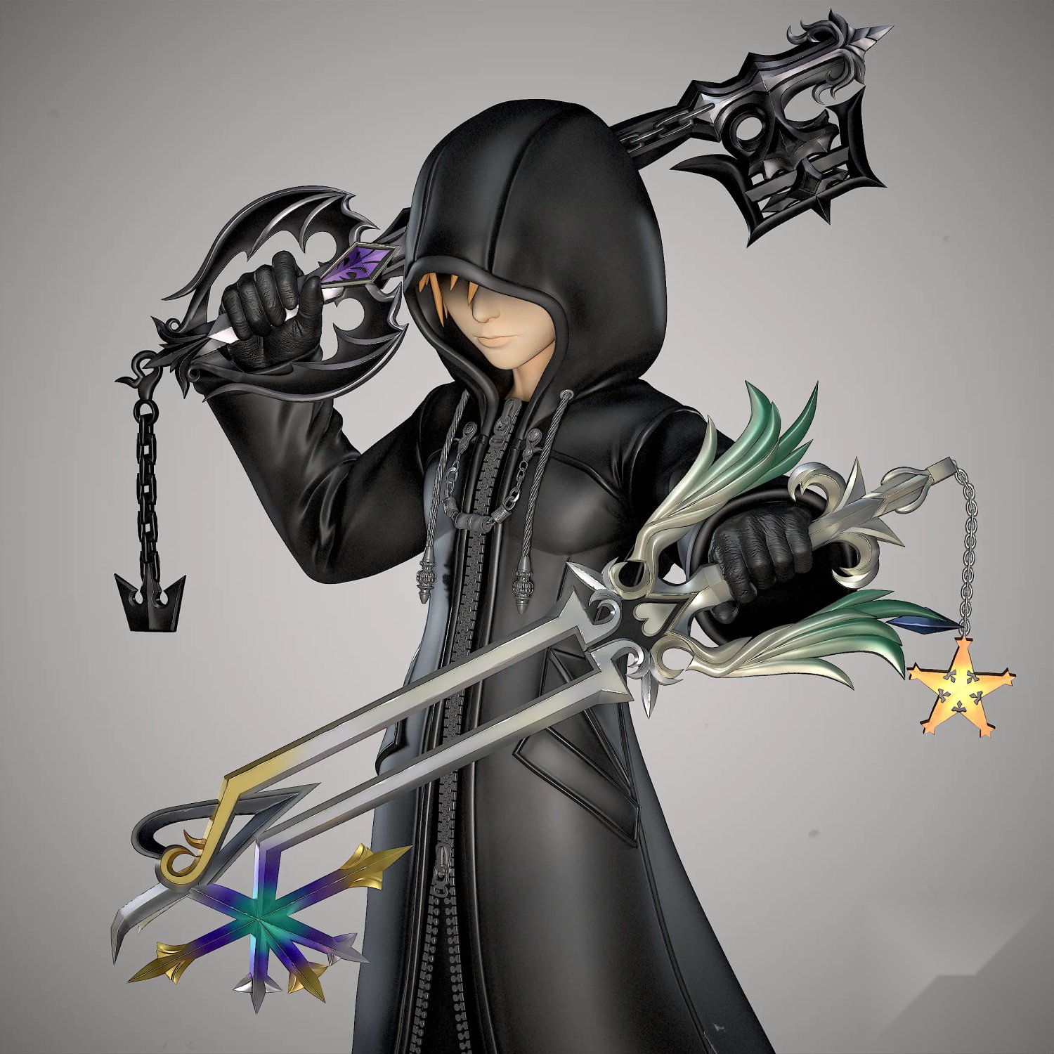 Black Swan Collectibles - Roxas From KH2 Kingdom Hearts