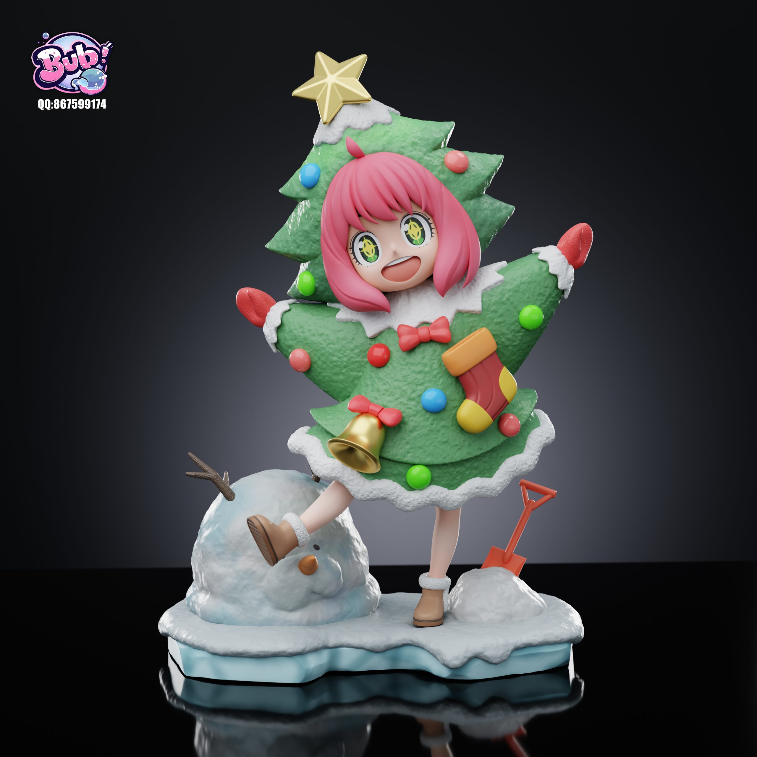 BubbleX Studio - Spy x Family Christmas Tree Anya Forger