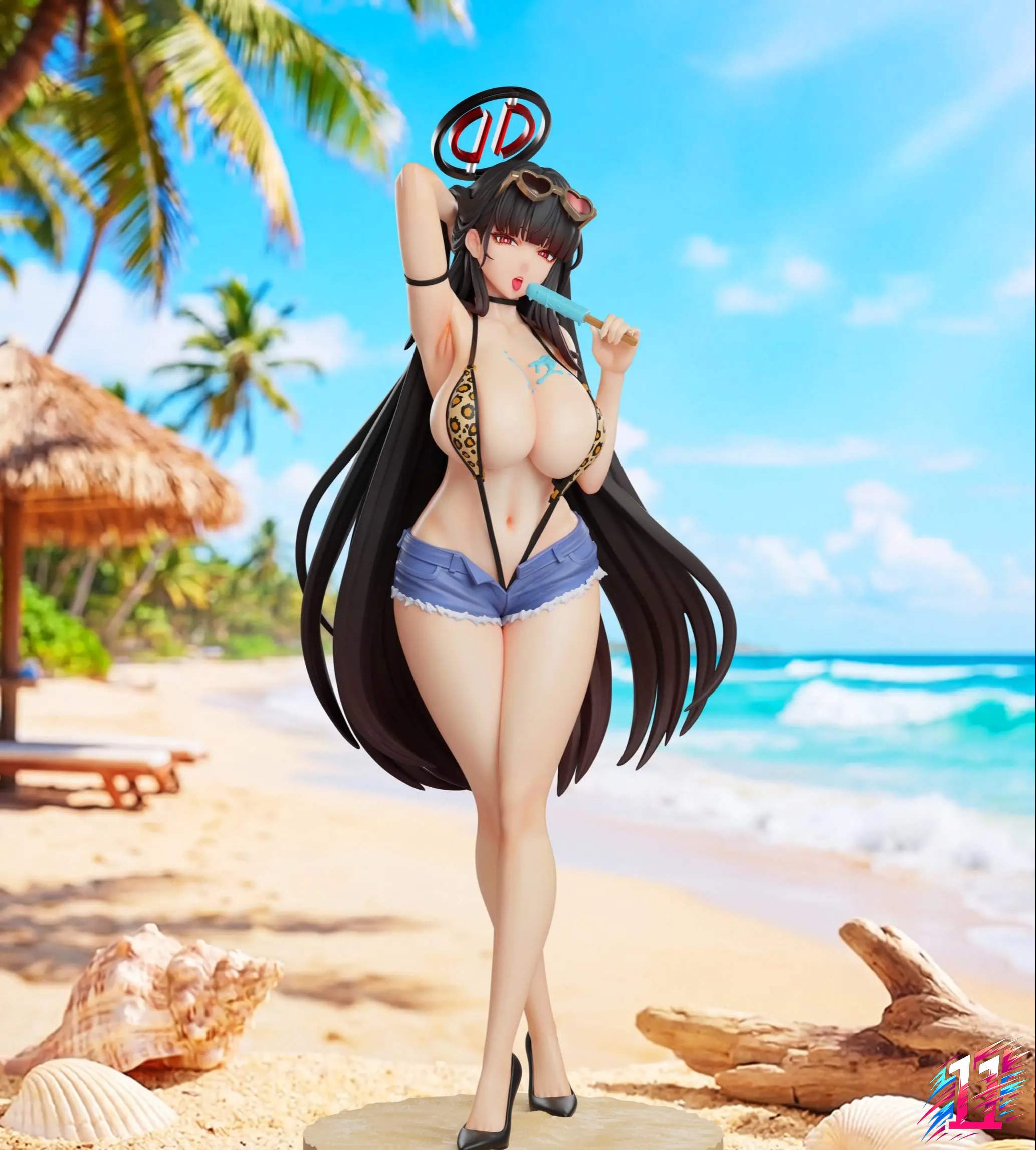 Bust Studio - Tsukatsuki Rio Beach Blue Archive