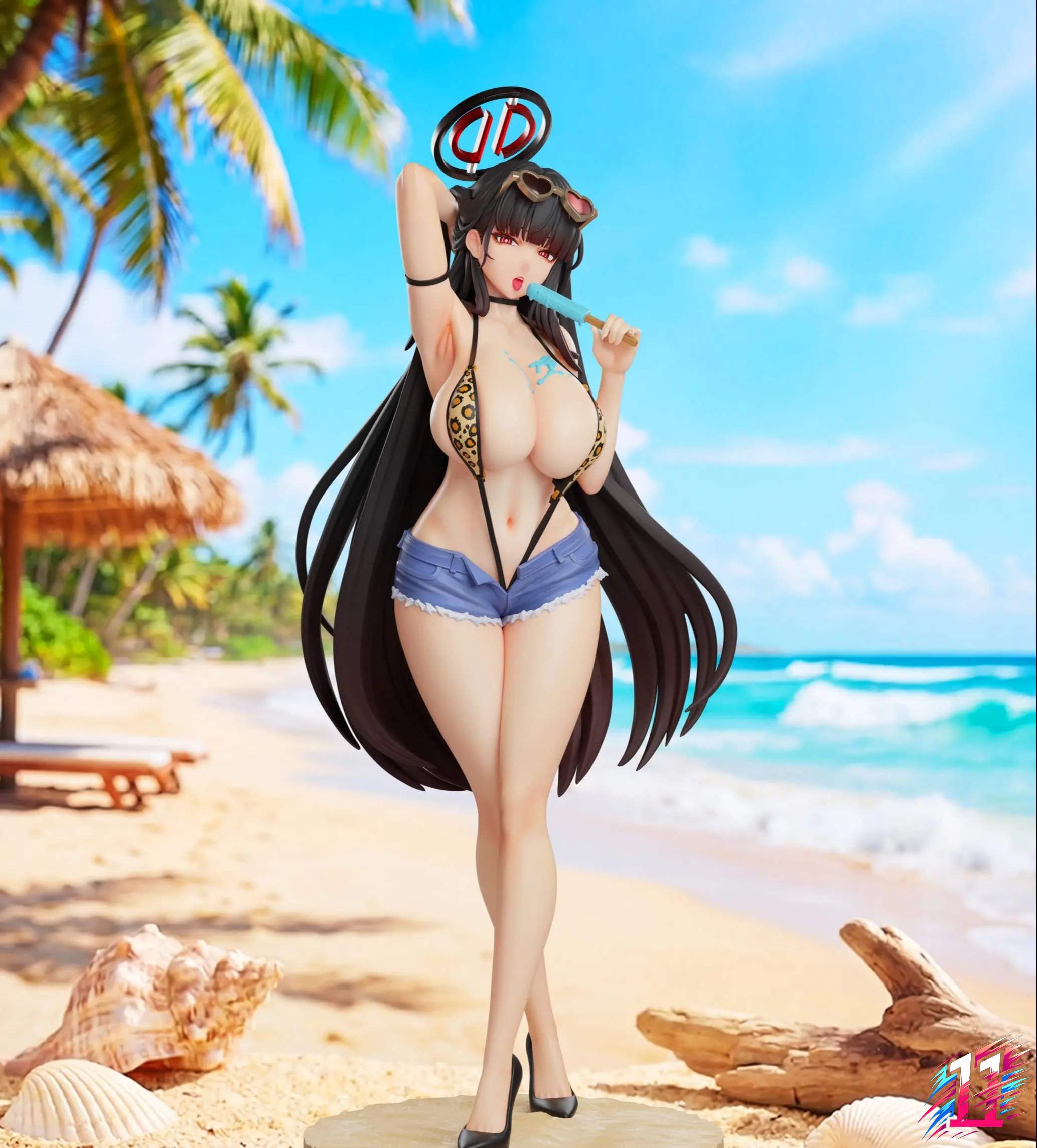 Bust Studio - Tsukatsuki Rio Beach Blue Archive