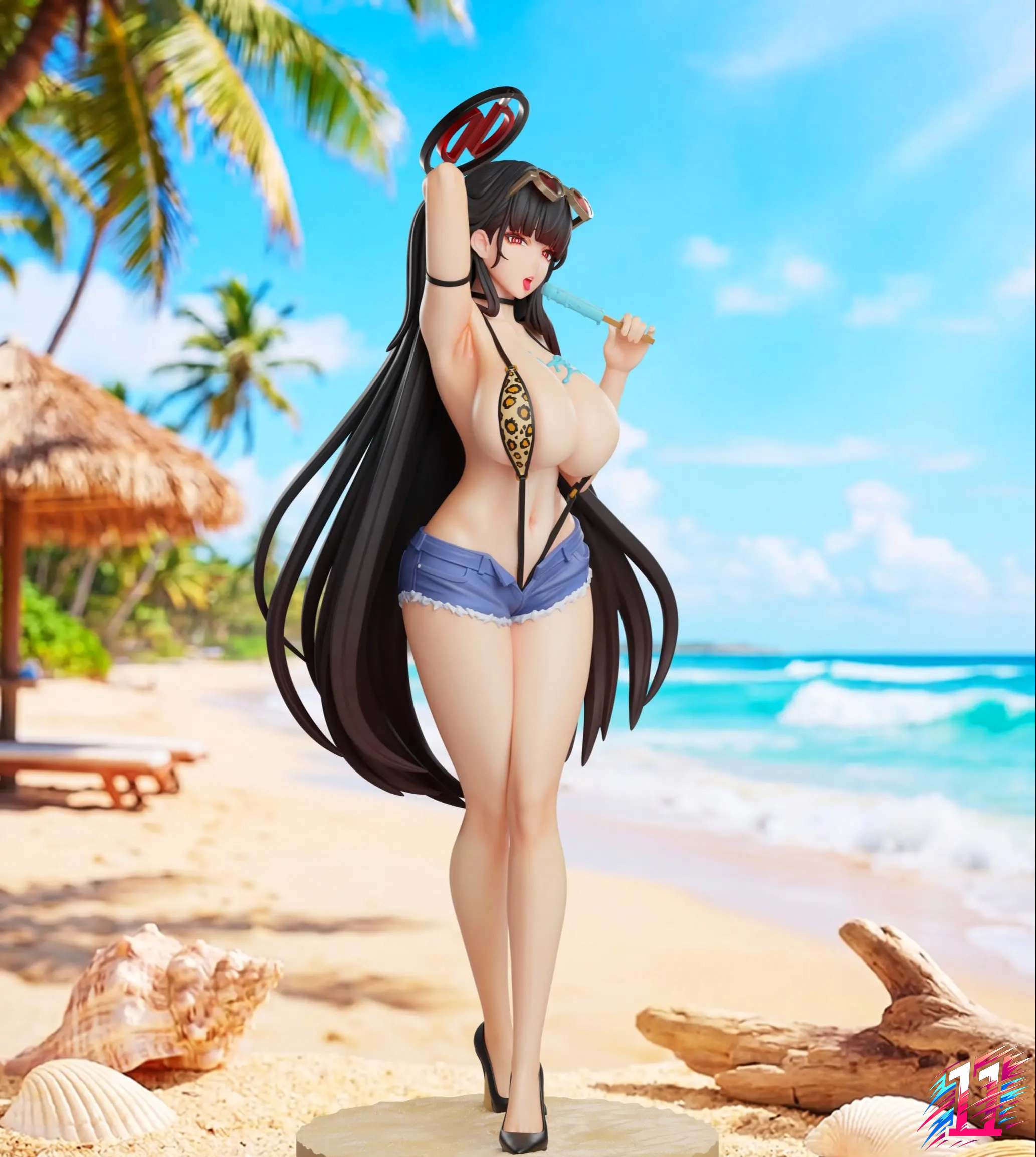 Bust Studio - Tsukatsuki Rio Beach Blue Archive