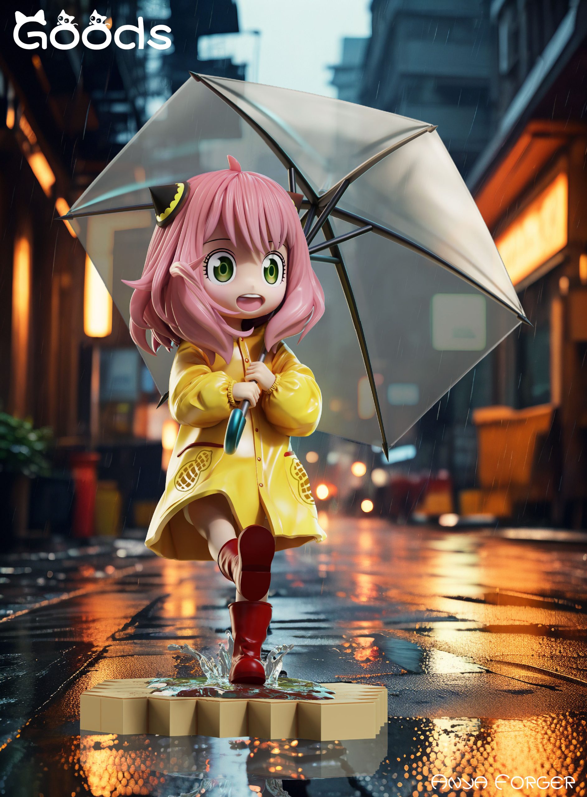 GOODS Studio - Spy x Family Series Raincoat Umbrella Anya Forger