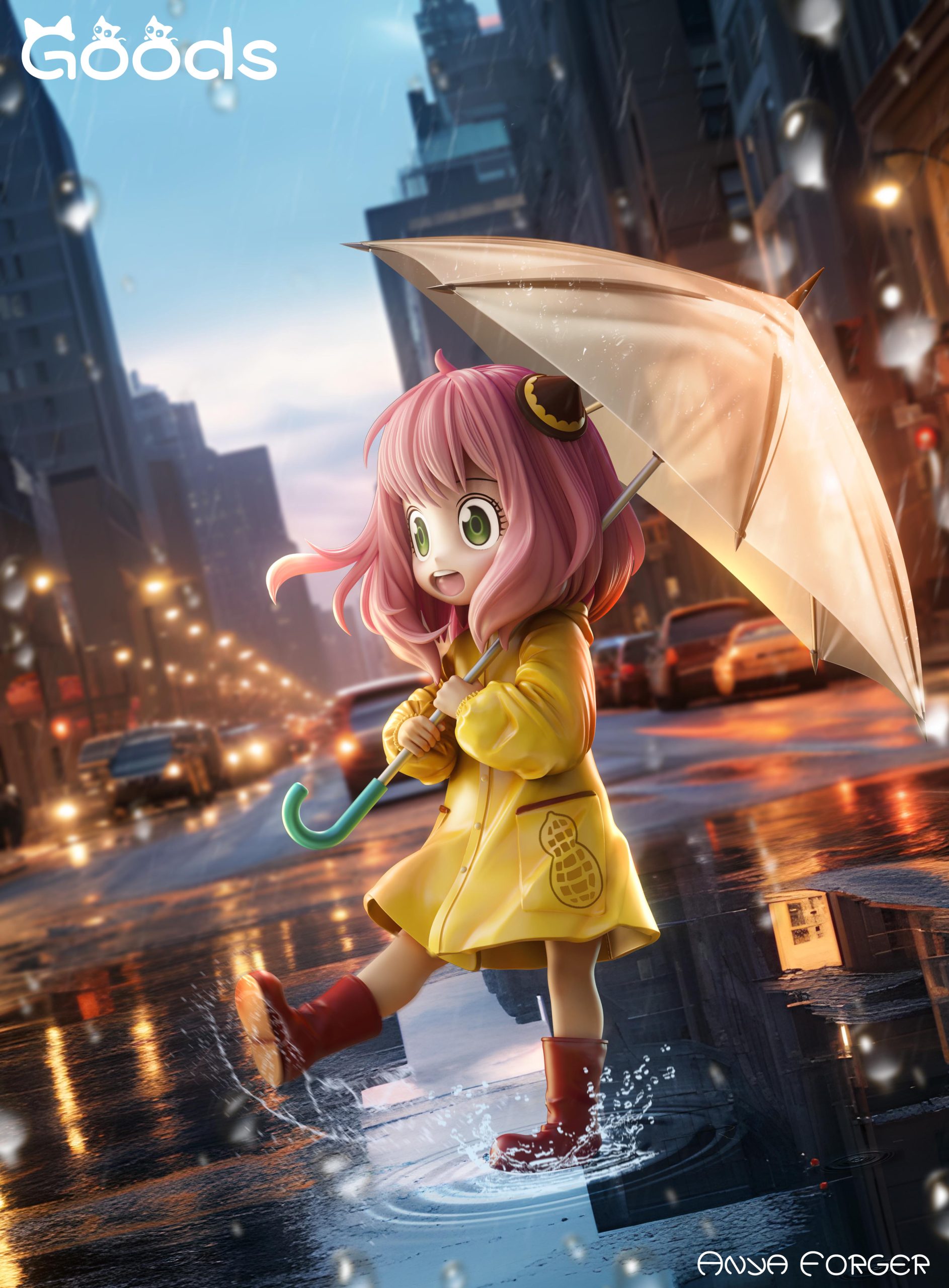 GOODS Studio - Spy x Family Series Raincoat Umbrella Anya Forger