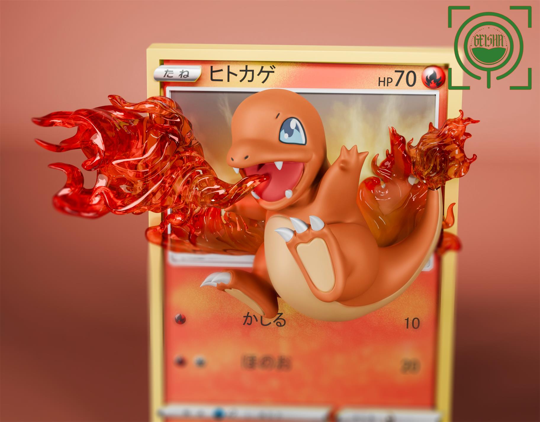 GEISHA Studio  Pokmon Card #3.4.5 Squirtle & Charmander & Bulbasaur -  elevenGK Anime Collectibles