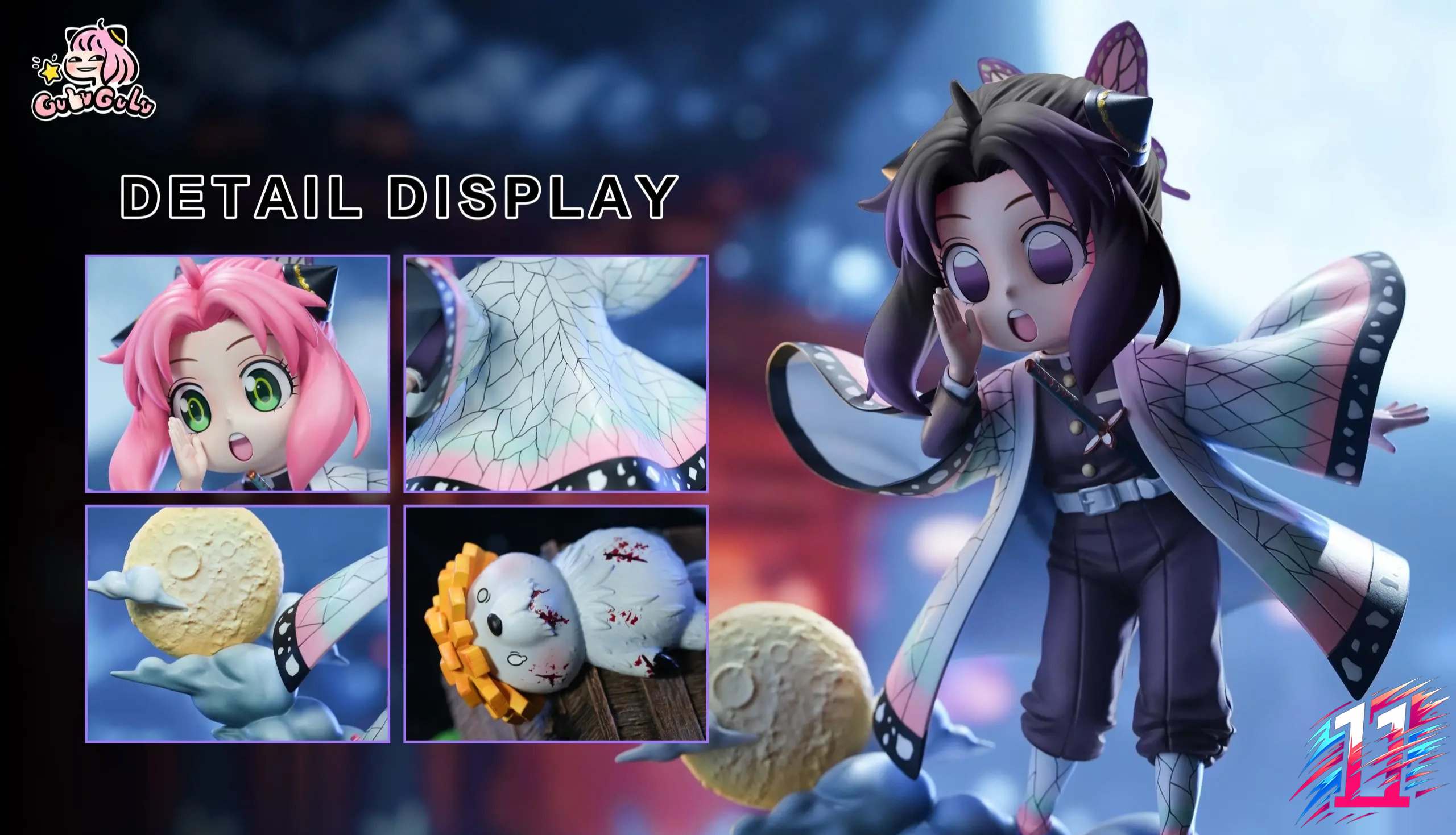 GULUGULU Studio - Anya Cosplay Demon Slayer Shinobu Kochou Spy x Family