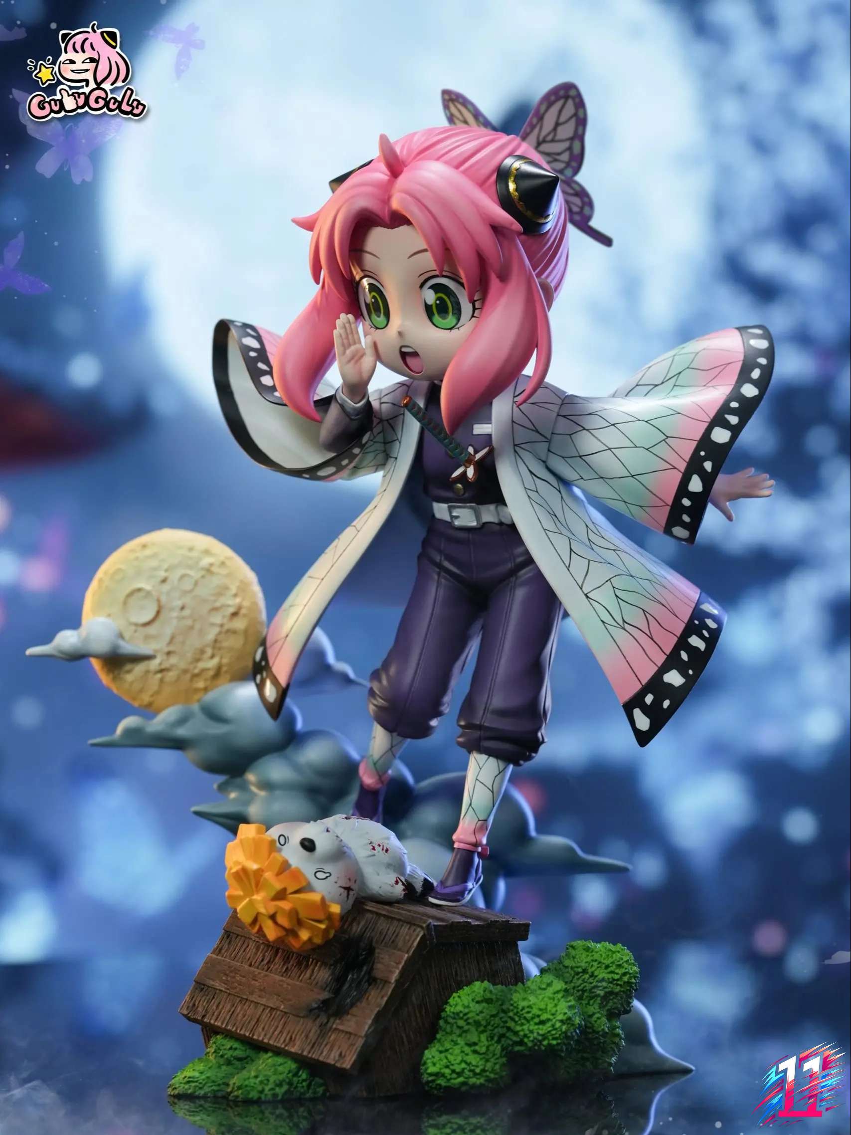 GULUGULU Studio - Anya Cosplay Demon Slayer Shinobu Kochou Spy x Family