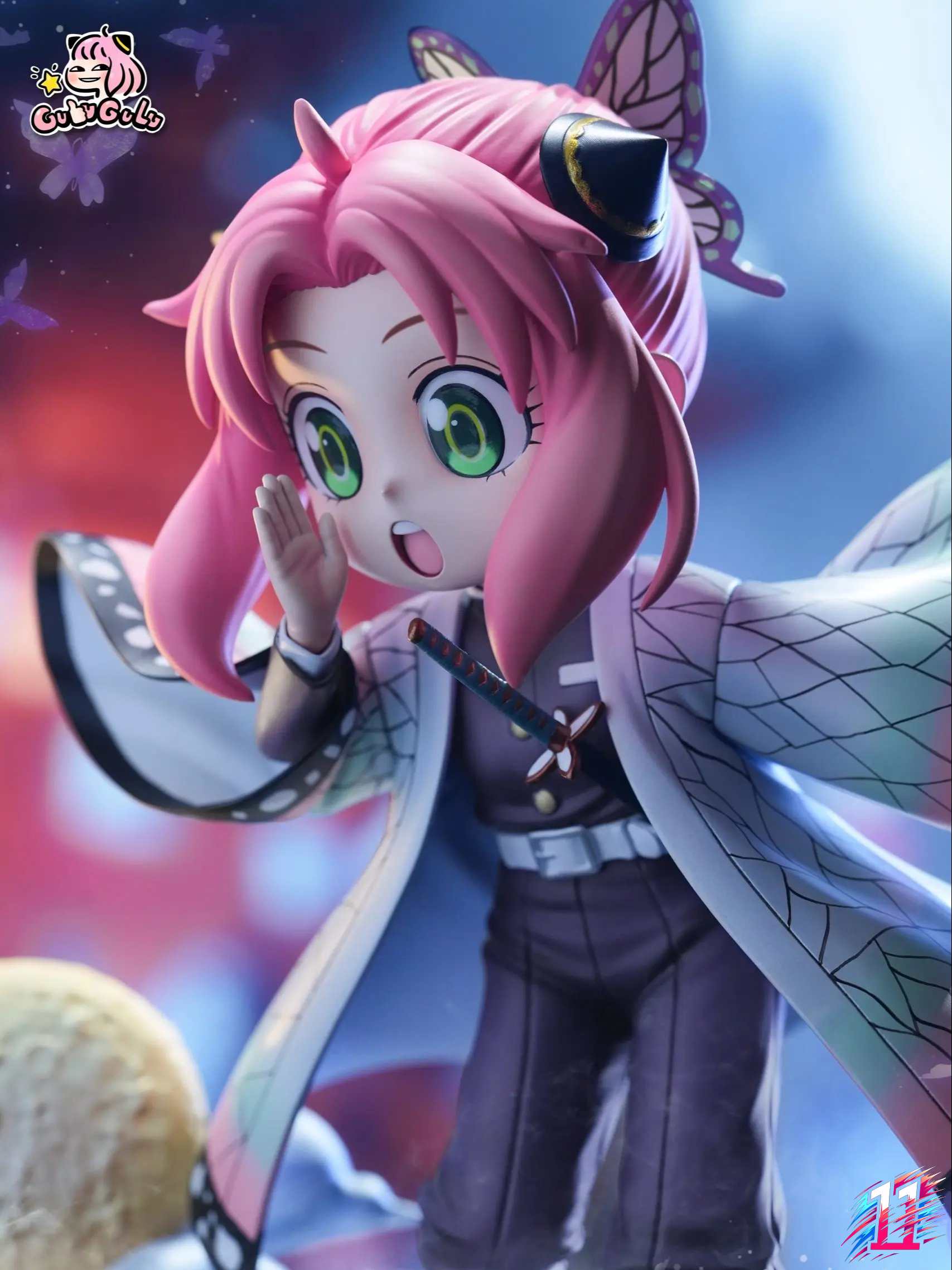 GULUGULU Studio - Anya Cosplay Demon Slayer Shinobu Kochou Spy x Family