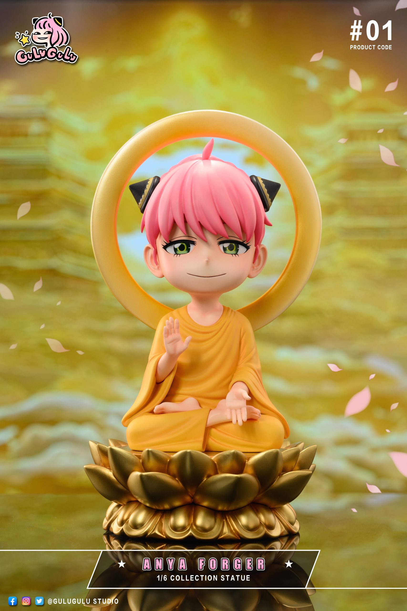 GULUGULU Studio - Spy x Family Eastern Mythology Series Anya Forger cosplays Buddha