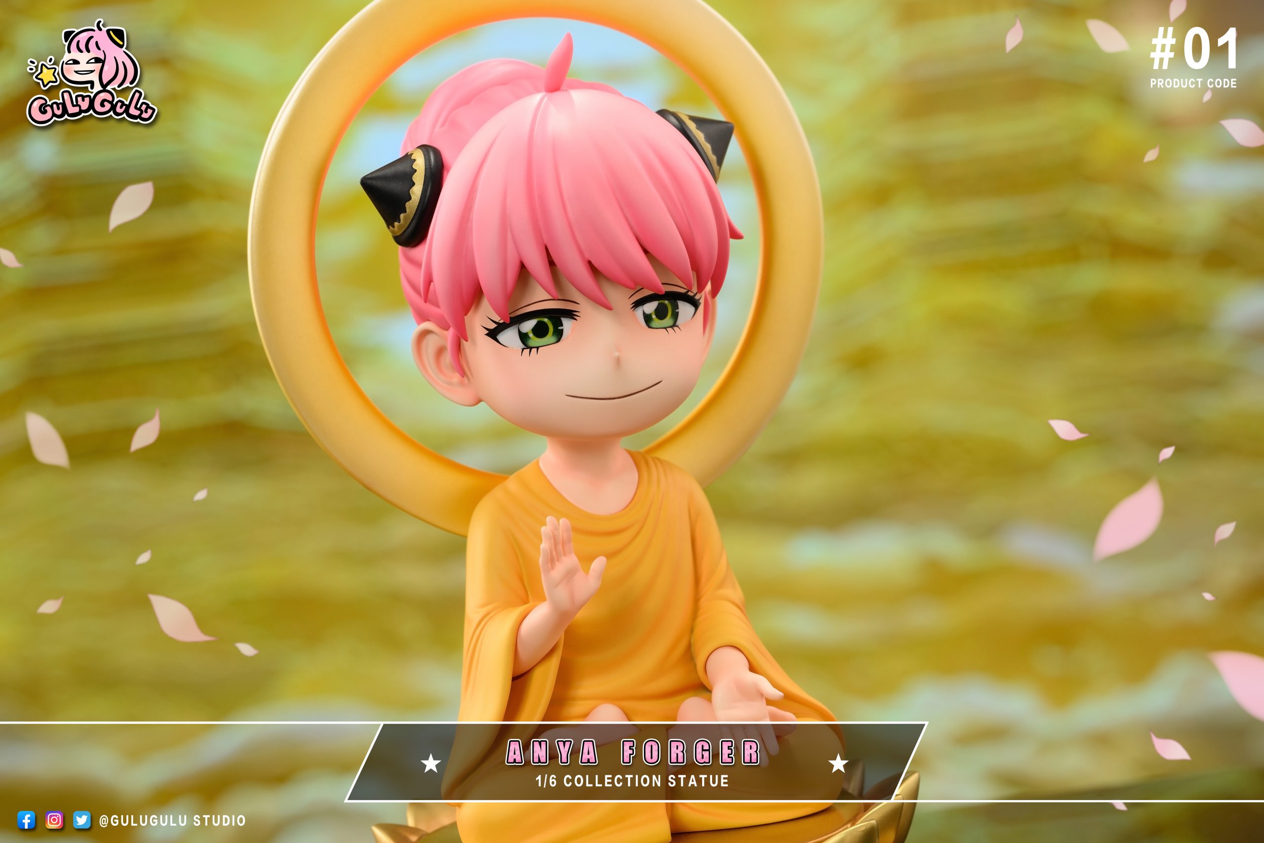 GULUGULU Studio - Spy x Family Eastern Mythology Series Anya Forger cosplays Buddha