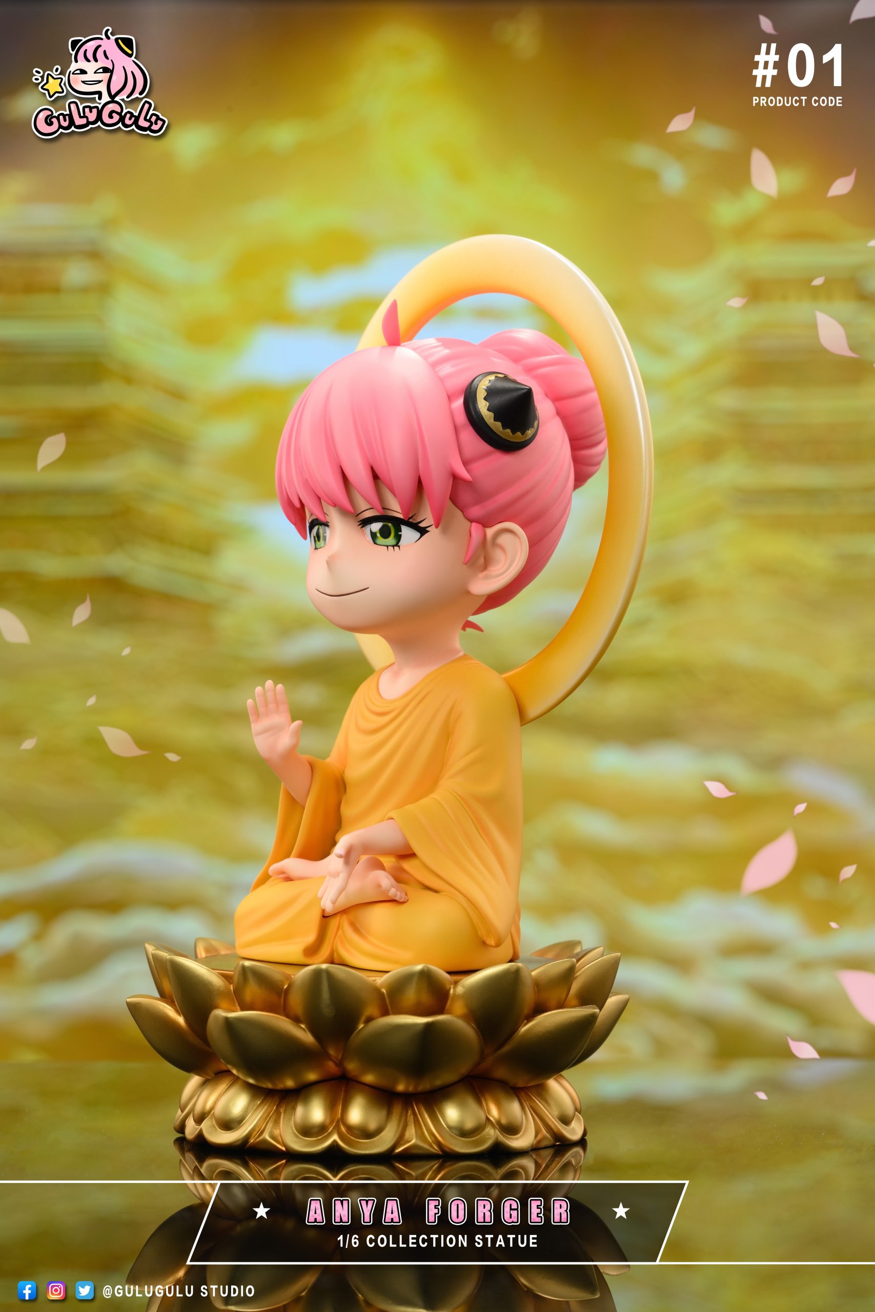 GULUGULU Studio - Spy x Family Eastern Mythology Series Anya Forger cosplays Buddha