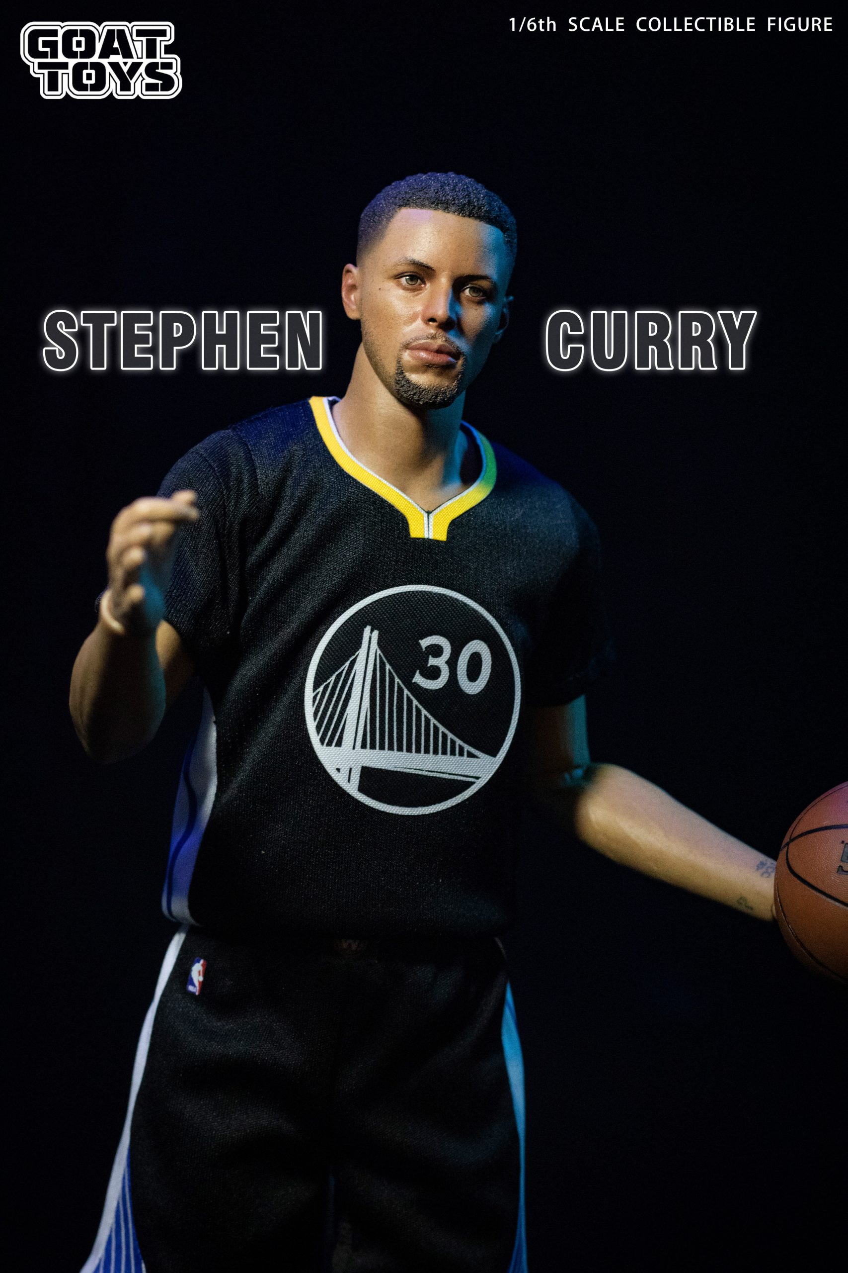 Goat Toys Studio - NBA 16 Stephen Curry Thunder Set