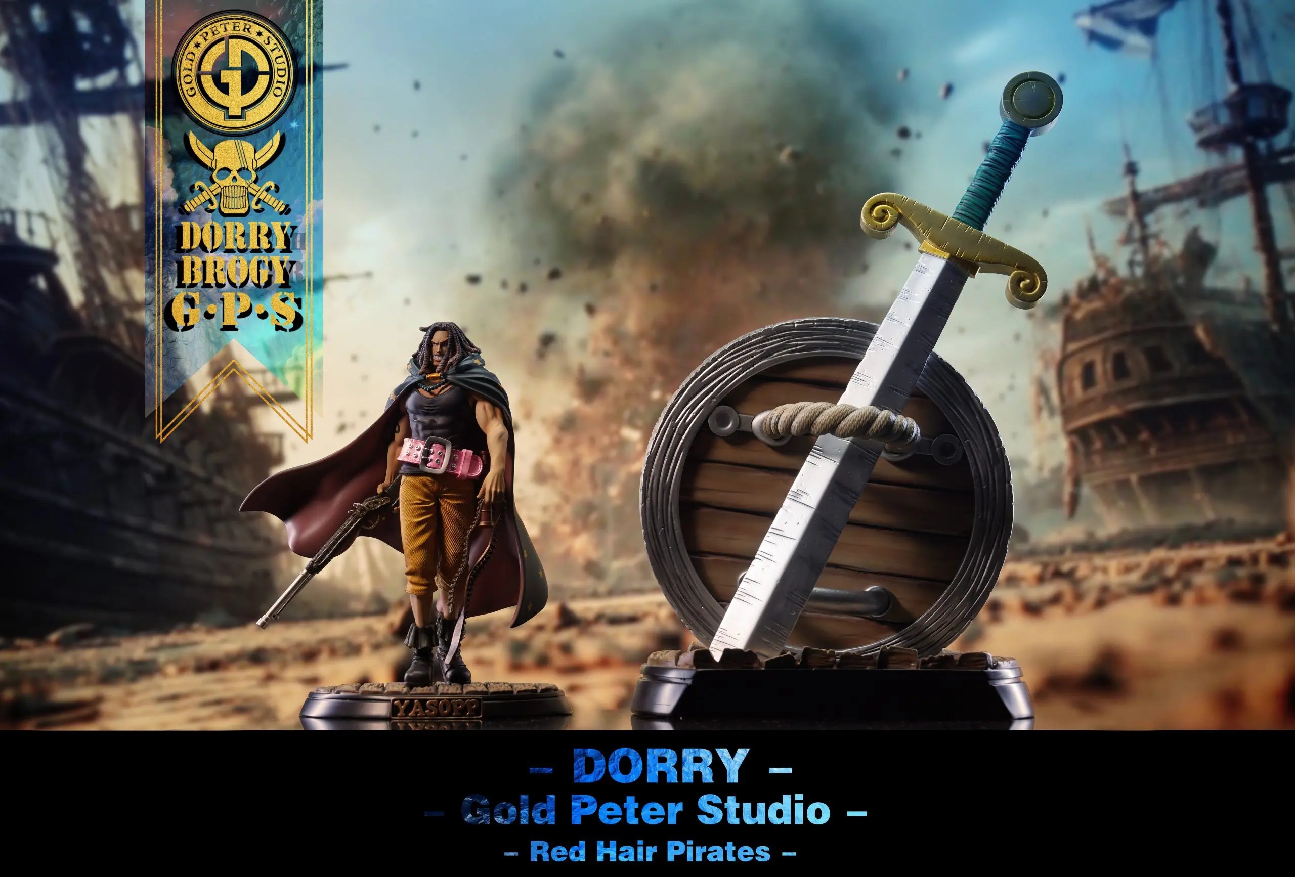 Gold Peter Studio - Red Hair Pirates Dorry x Brogy One Piece