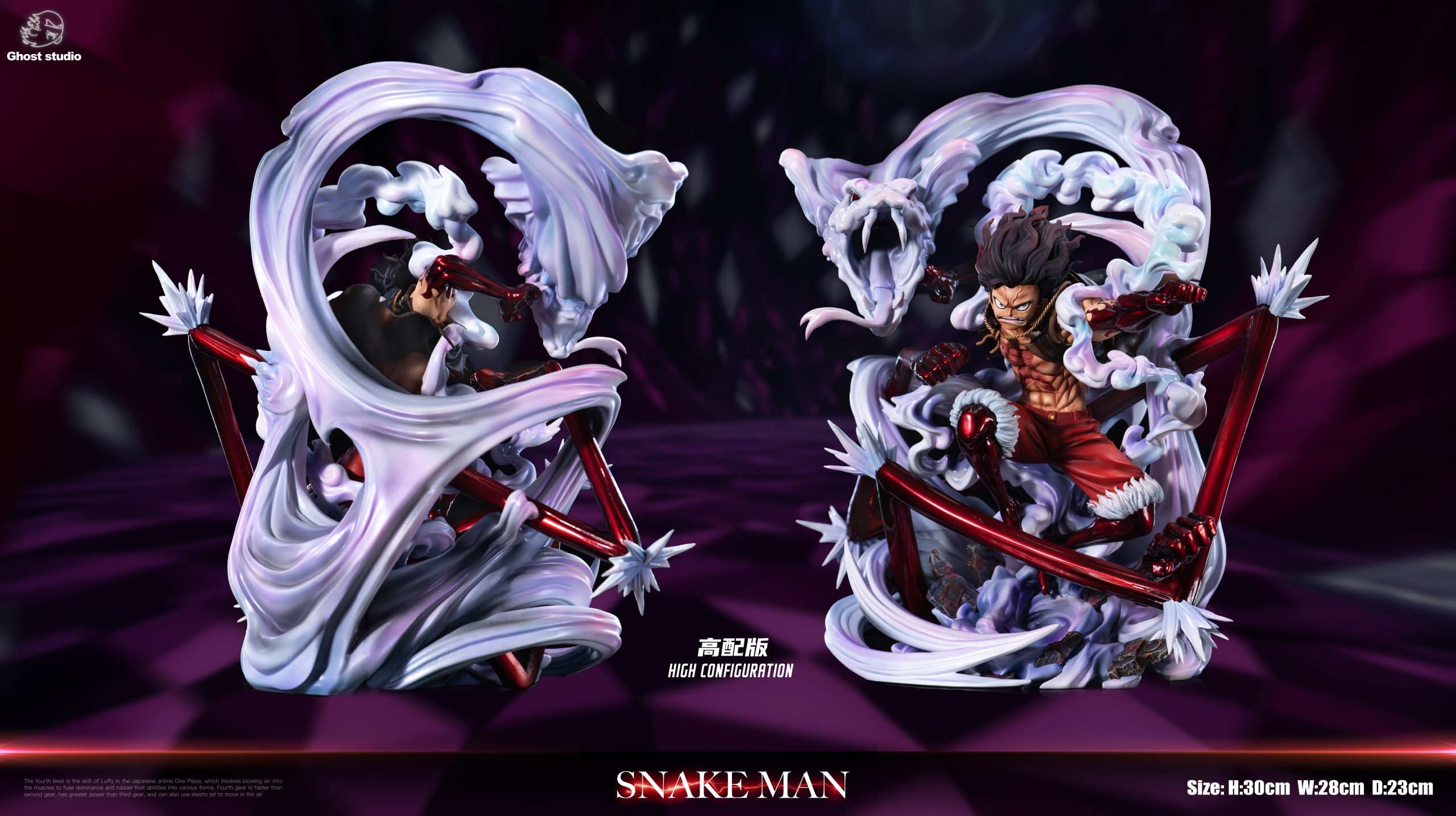 Ghost Studio - One Piece Gear 4 Snake Man Luffy