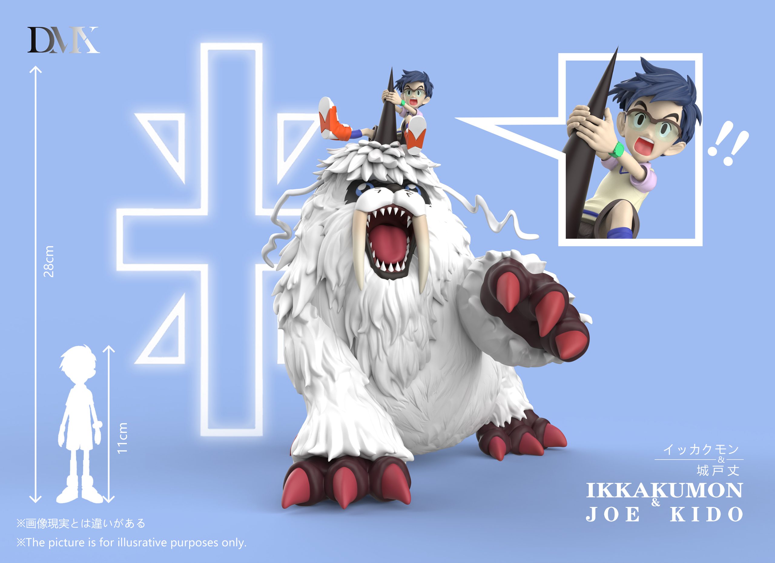 DMX Studio - Digimon Riding Posture Resonance Series Ikkakumon&Joe Kido, Togemon&Mimi Tachikawa