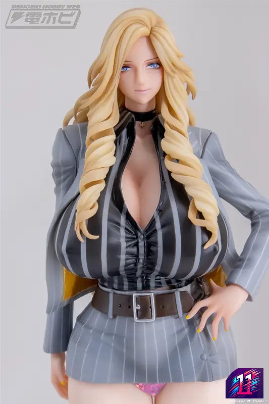 DAIKI KougYou - Gyaru CEO Sister and Harem Office Nishikiori Ai Red X Grey Suit Ver. 1/7 Figure (Licensed)