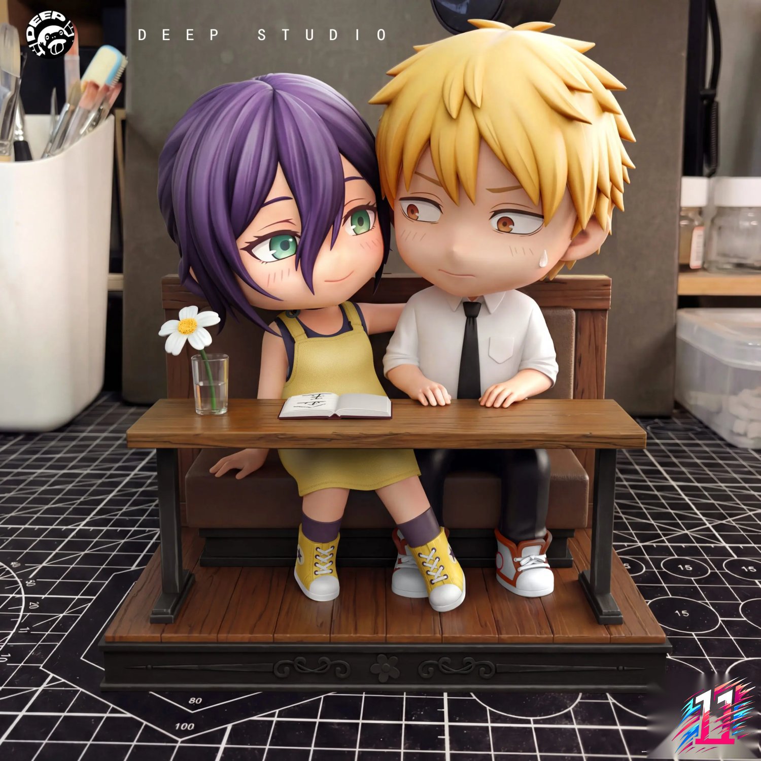 DEEP Studio - Reze X Denji in a Coffee Shop Chainsaw Man