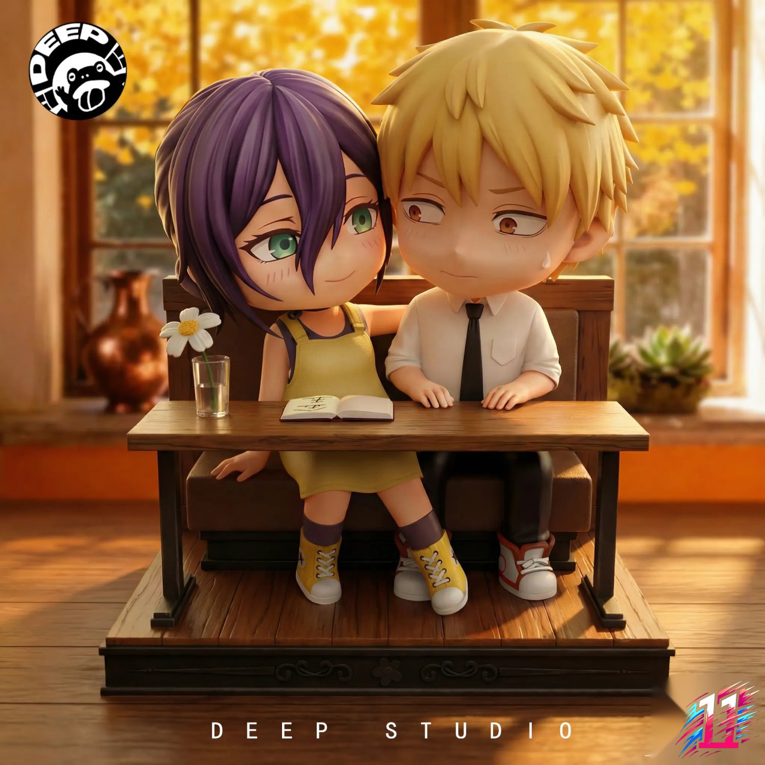 DEEP Studio - Reze X Denji in a Coffee Shop Chainsaw Man