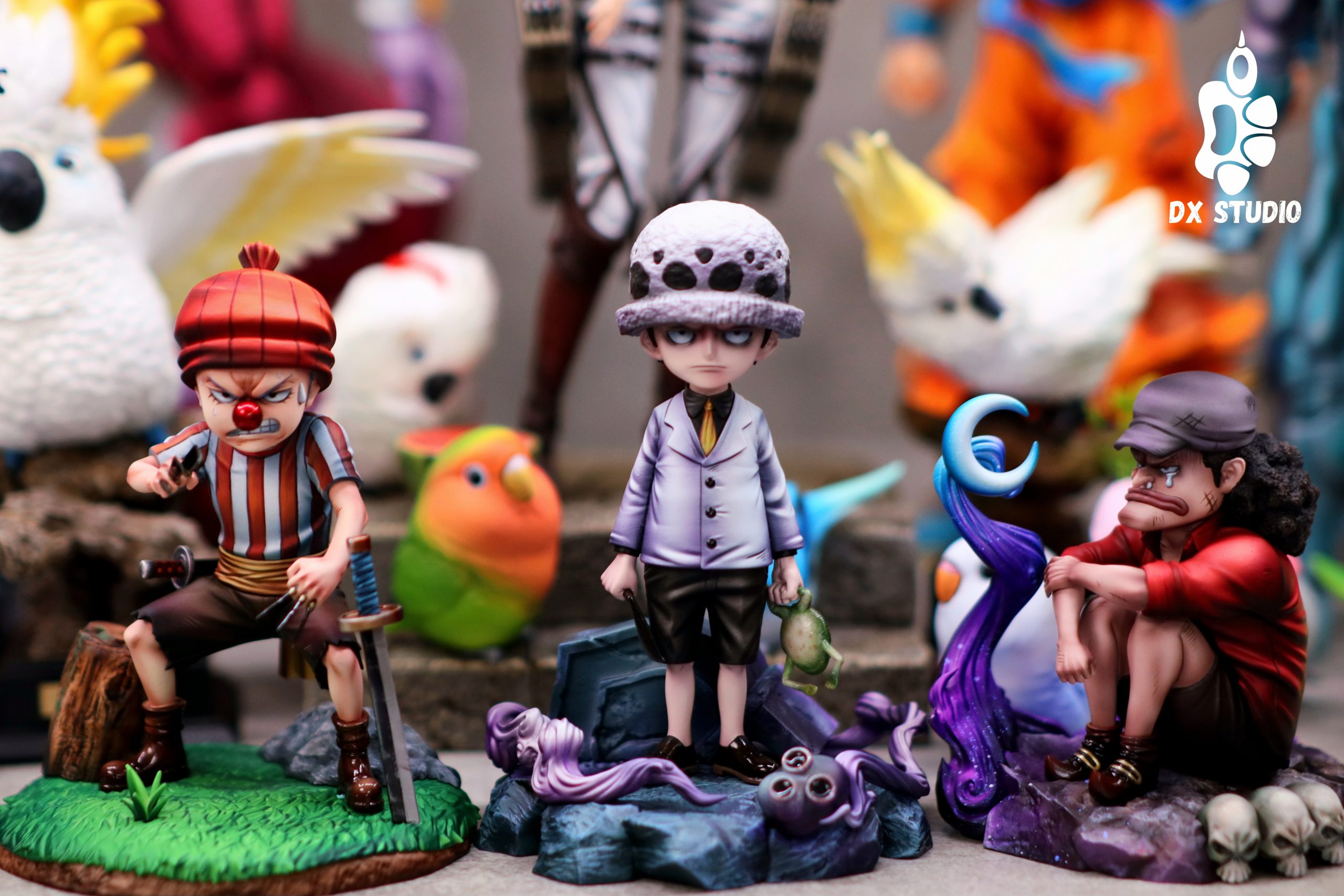 DX Studio - One Piece Childhood Buggy & Law & Blackbeard